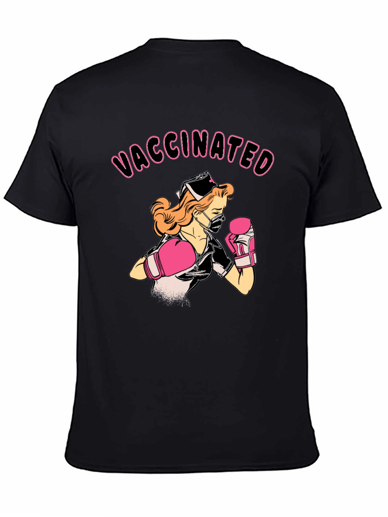 Vaccinated Nurse Boxing T-Shirt