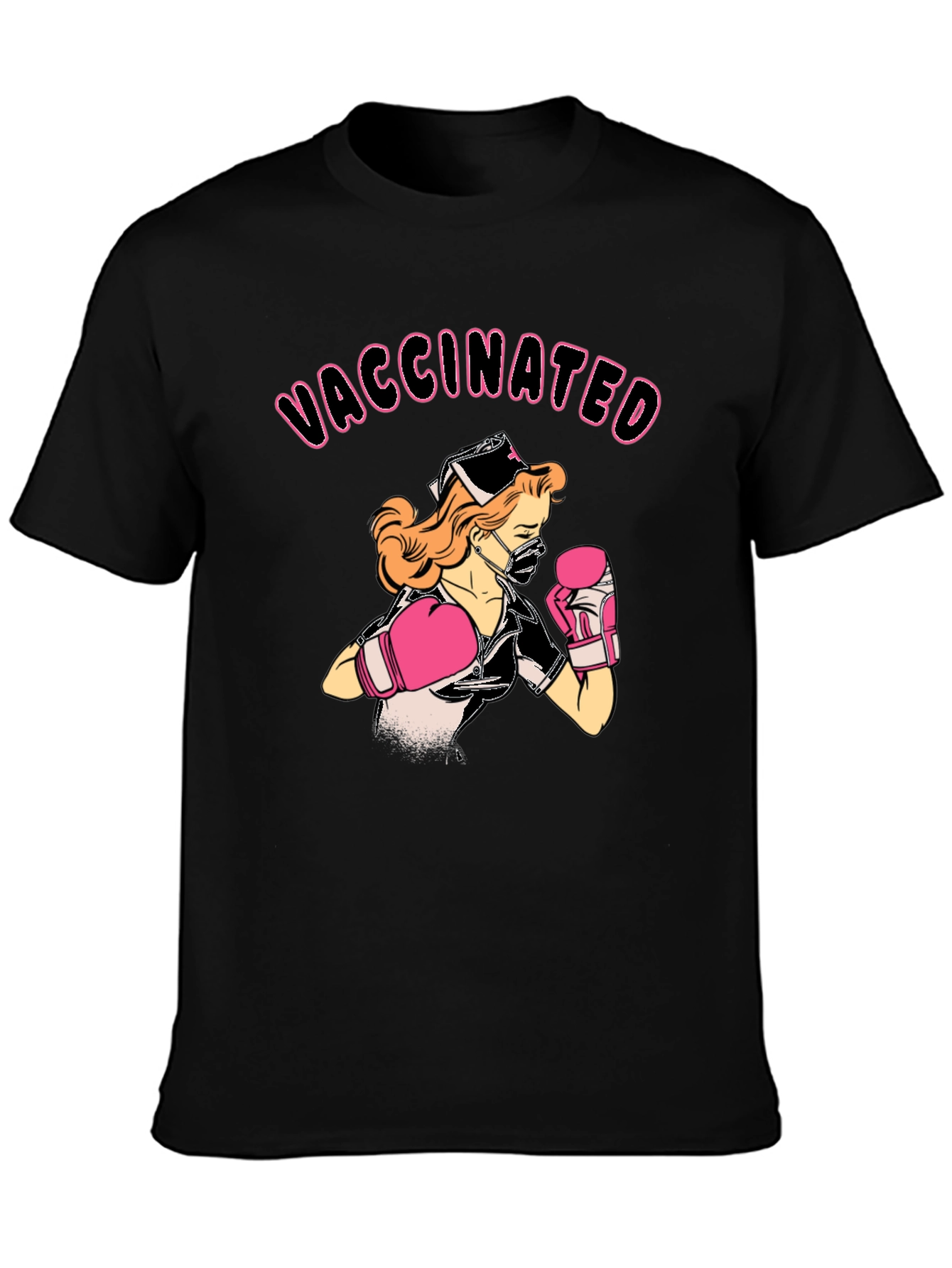 Vaccinated Nurse Boxing T-Shirt