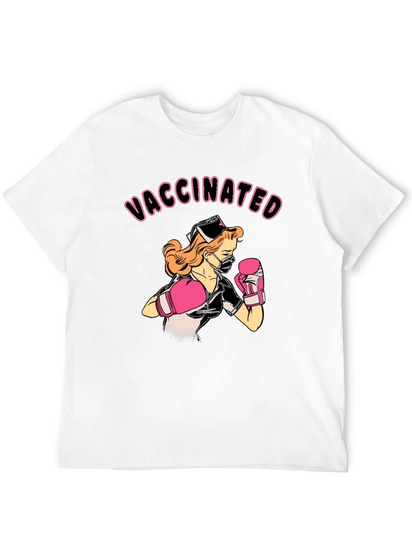 Vaccinated Nurse Boxing T-Shirt