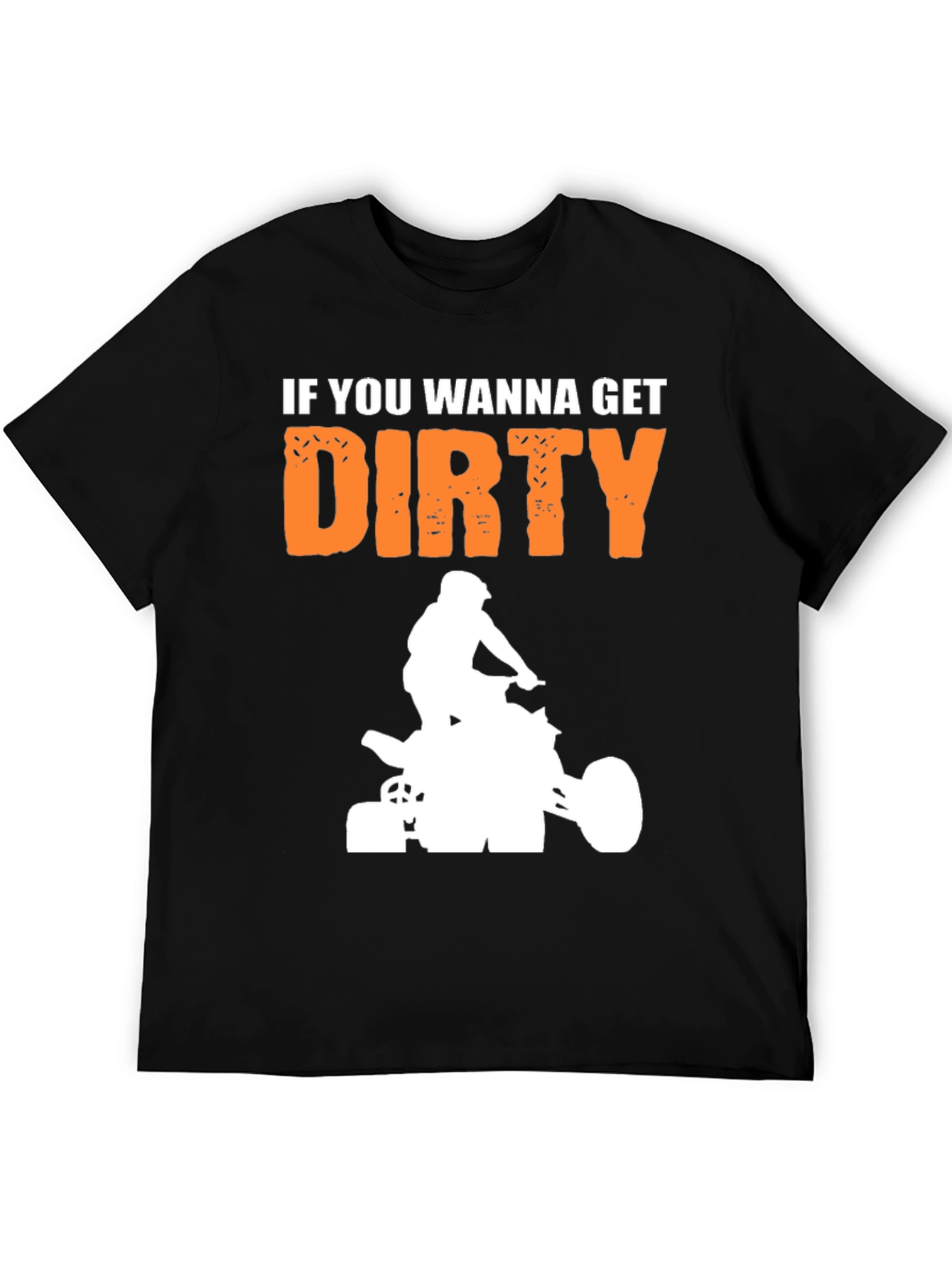 Get Dirty ATV Rider Graphic Tee - Black
