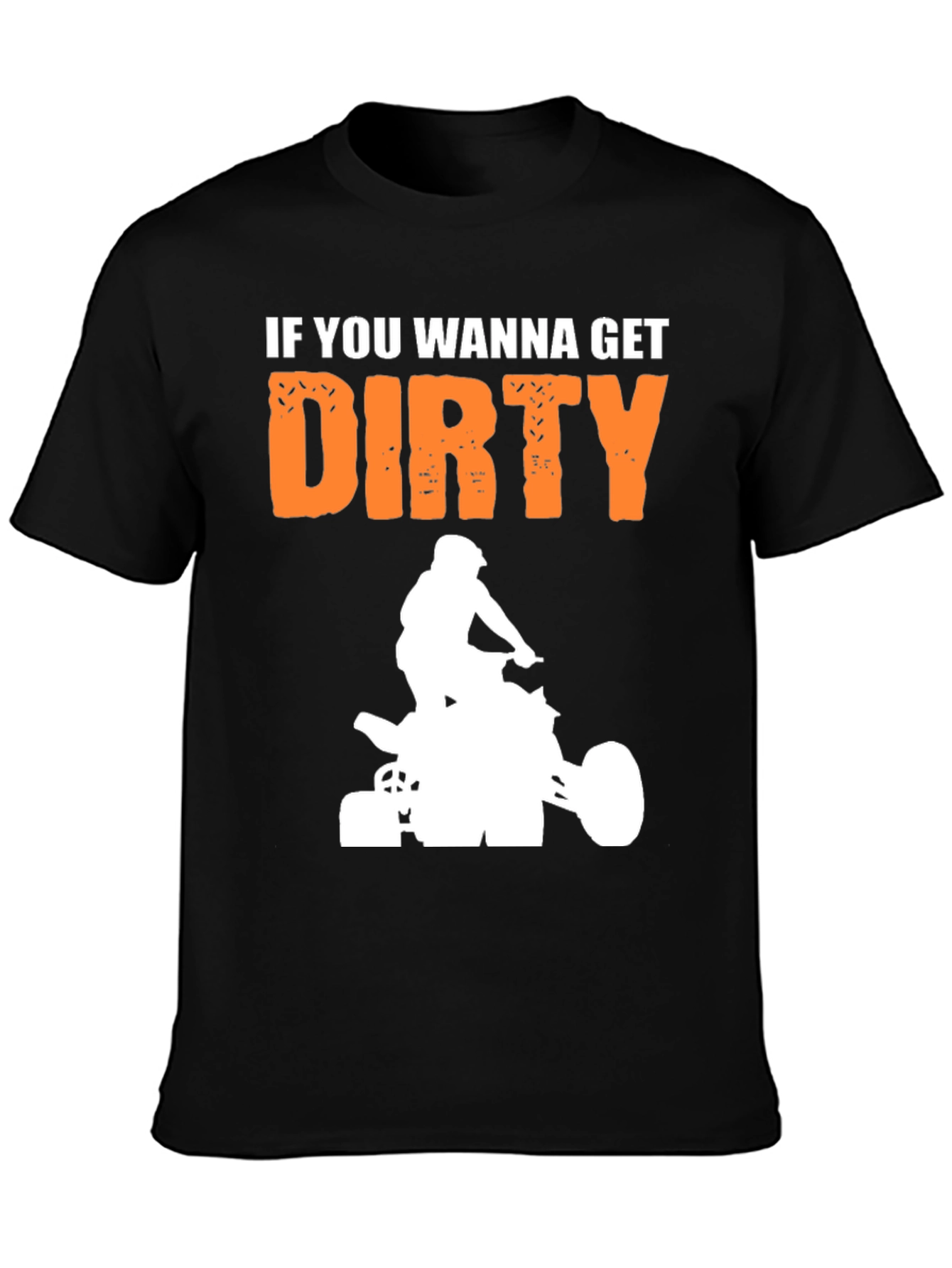 Get Dirty ATV Rider Graphic Tee - Black