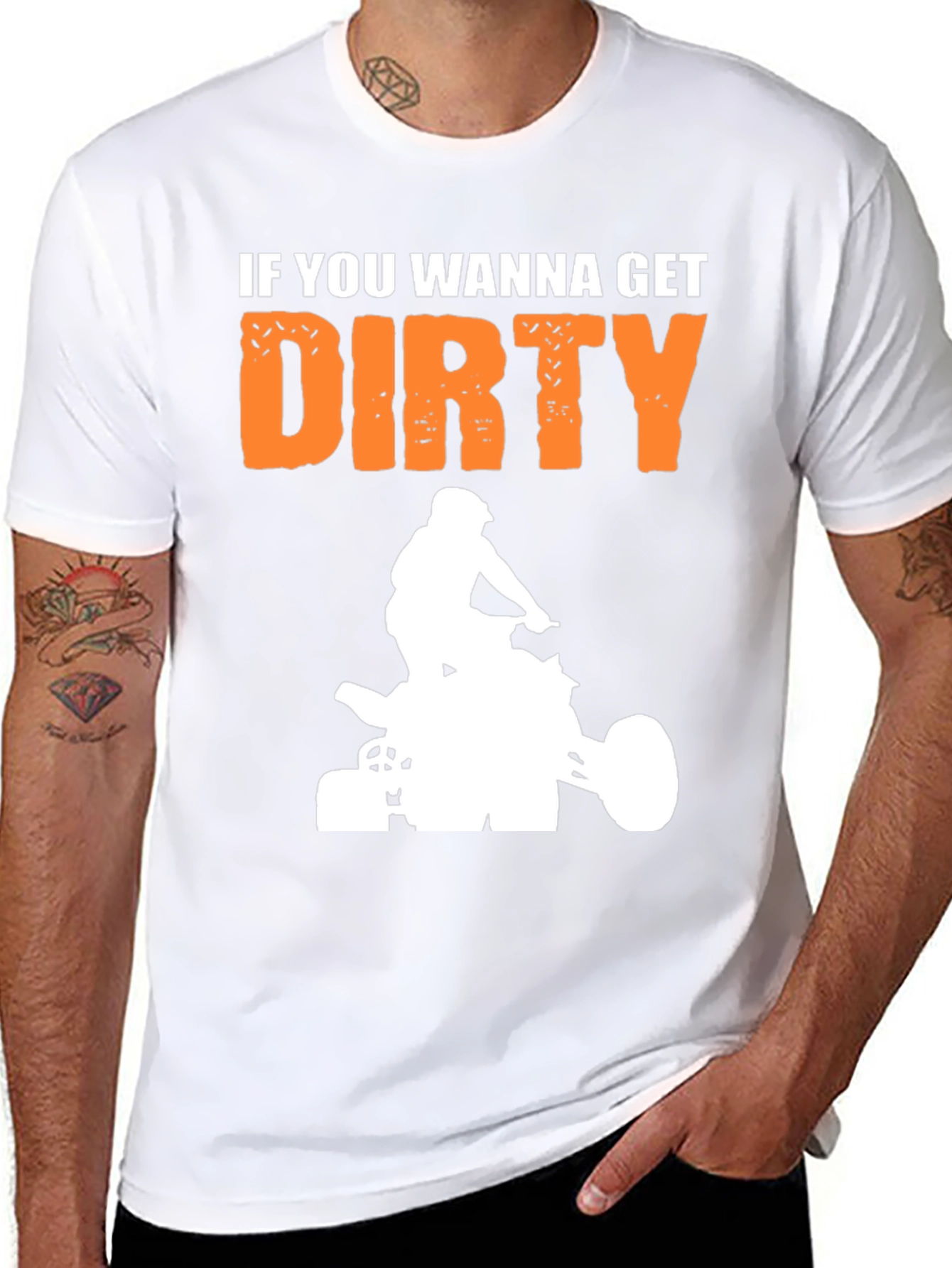 Get Dirty ATV Rider Graphic Tee - Black