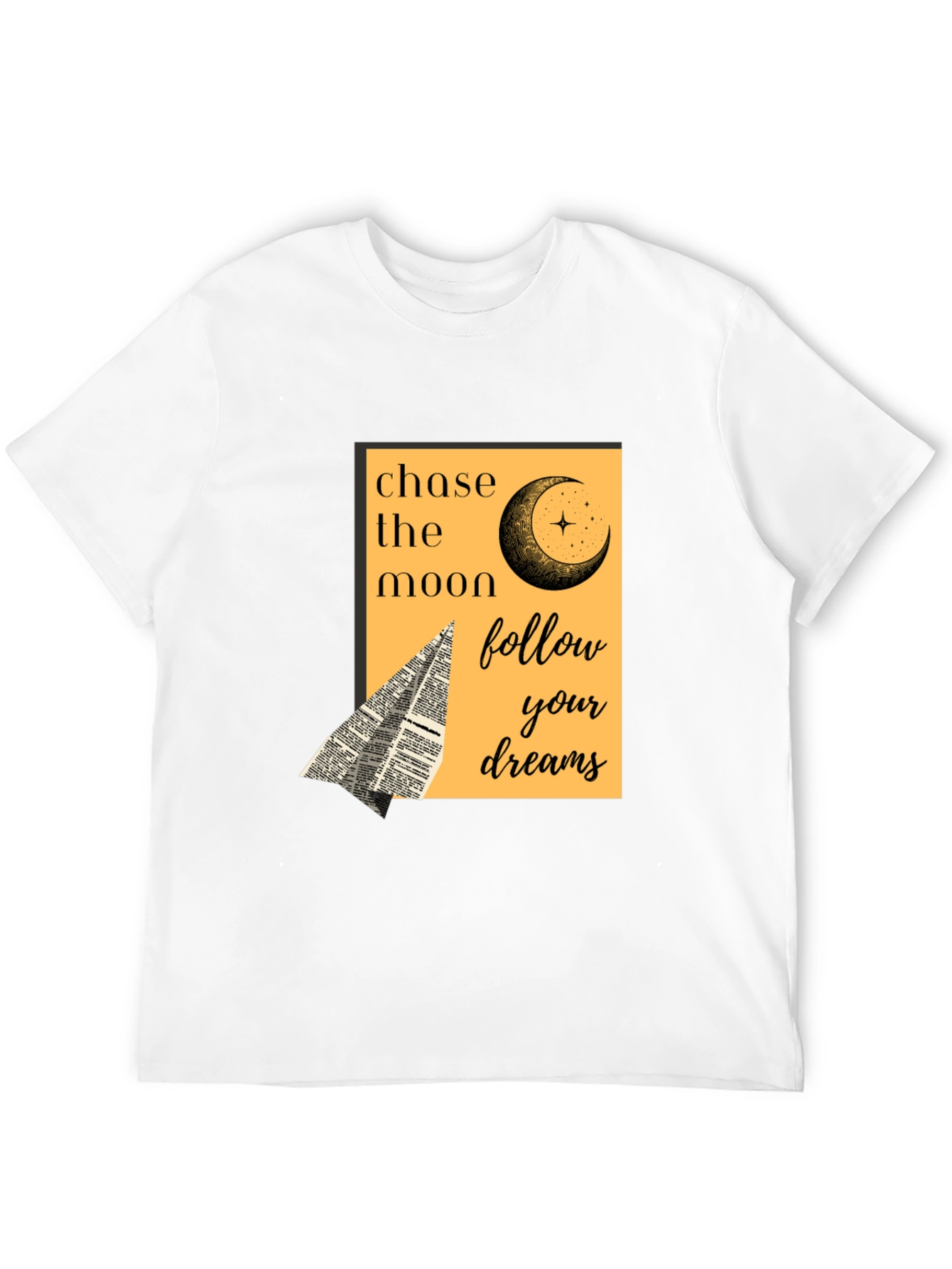Chase the Moon Graphic Tee - Follow Your Dreams
