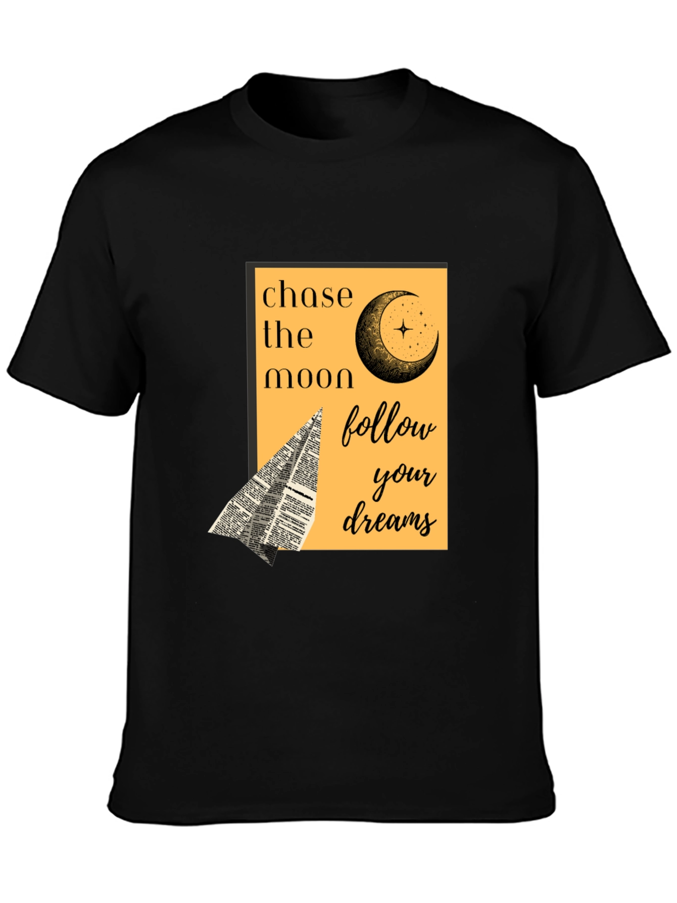 Chase the Moon Graphic Tee - Follow Your Dreams