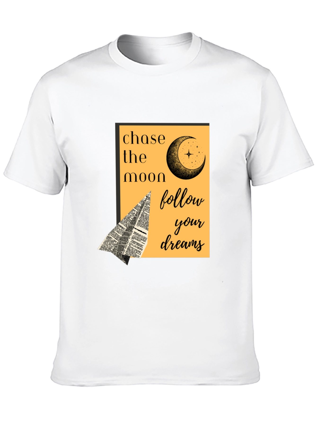 Chase the Moon Graphic Tee - Follow Your Dreams