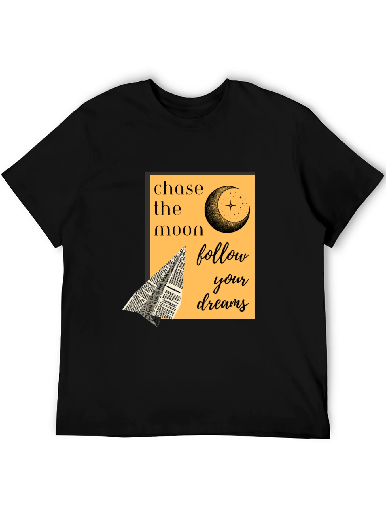 Chase the Moon Graphic Tee - Follow Your Dreams
