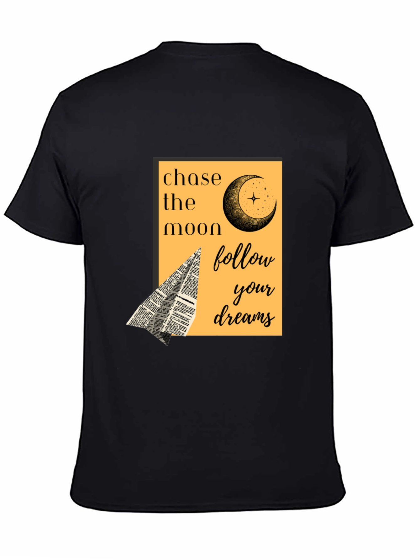 Chase the Moon Graphic Tee - Follow Your Dreams