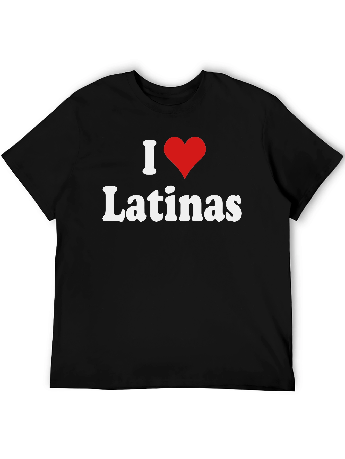 I Heart Latinas Black T-Shirt
