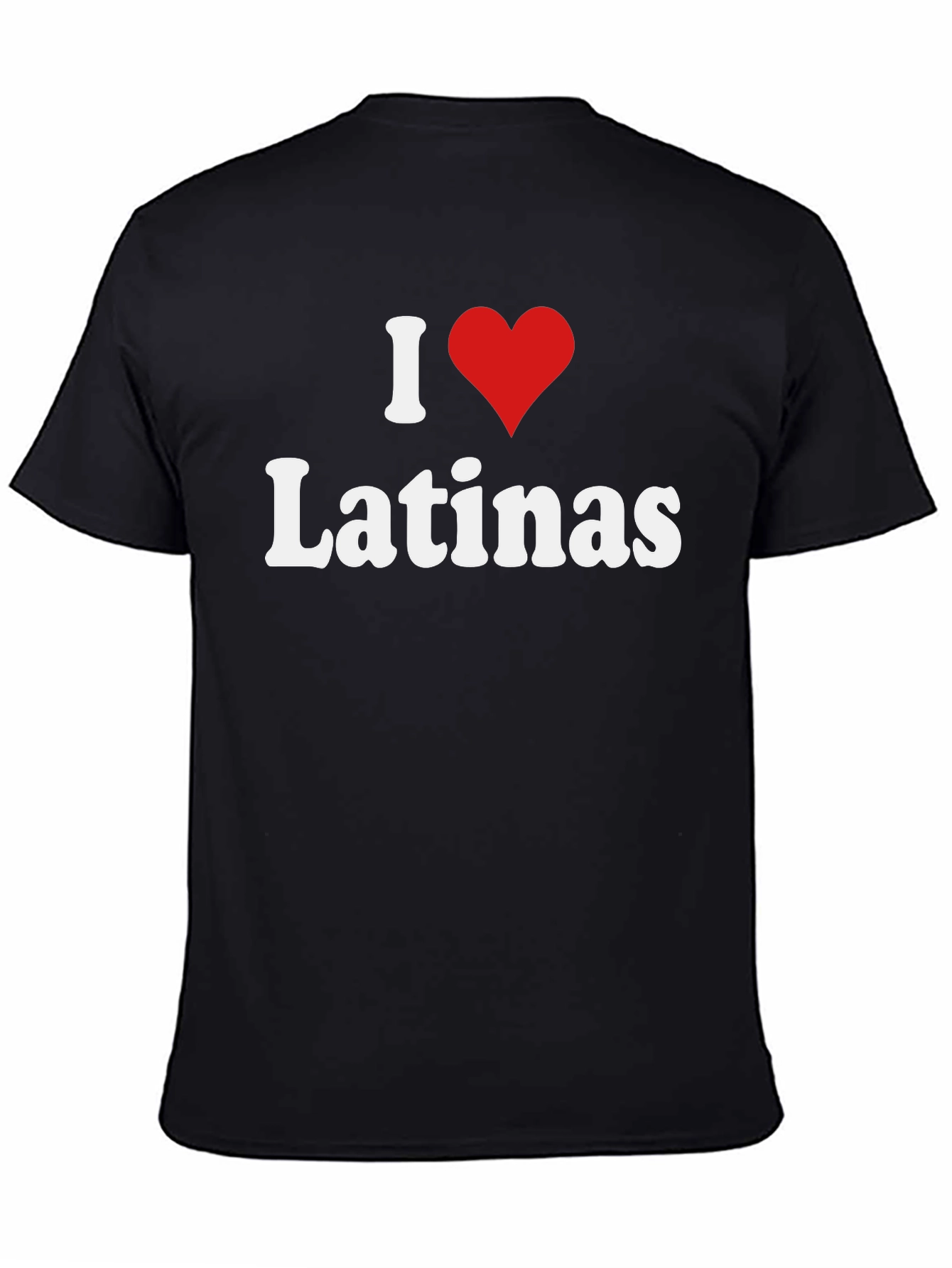 I Heart Latinas Black T-Shirt