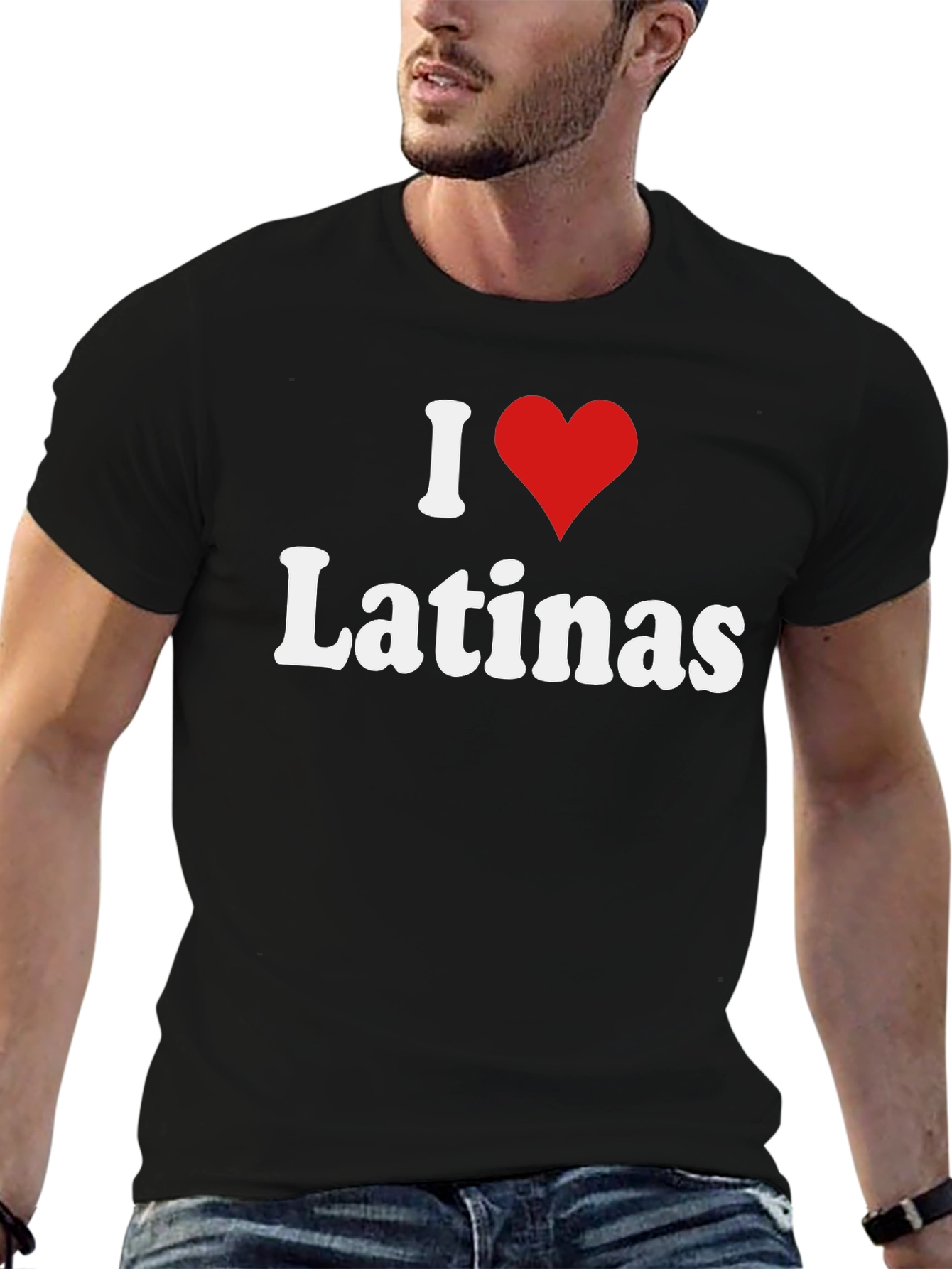 I Heart Latinas Black T-Shirt