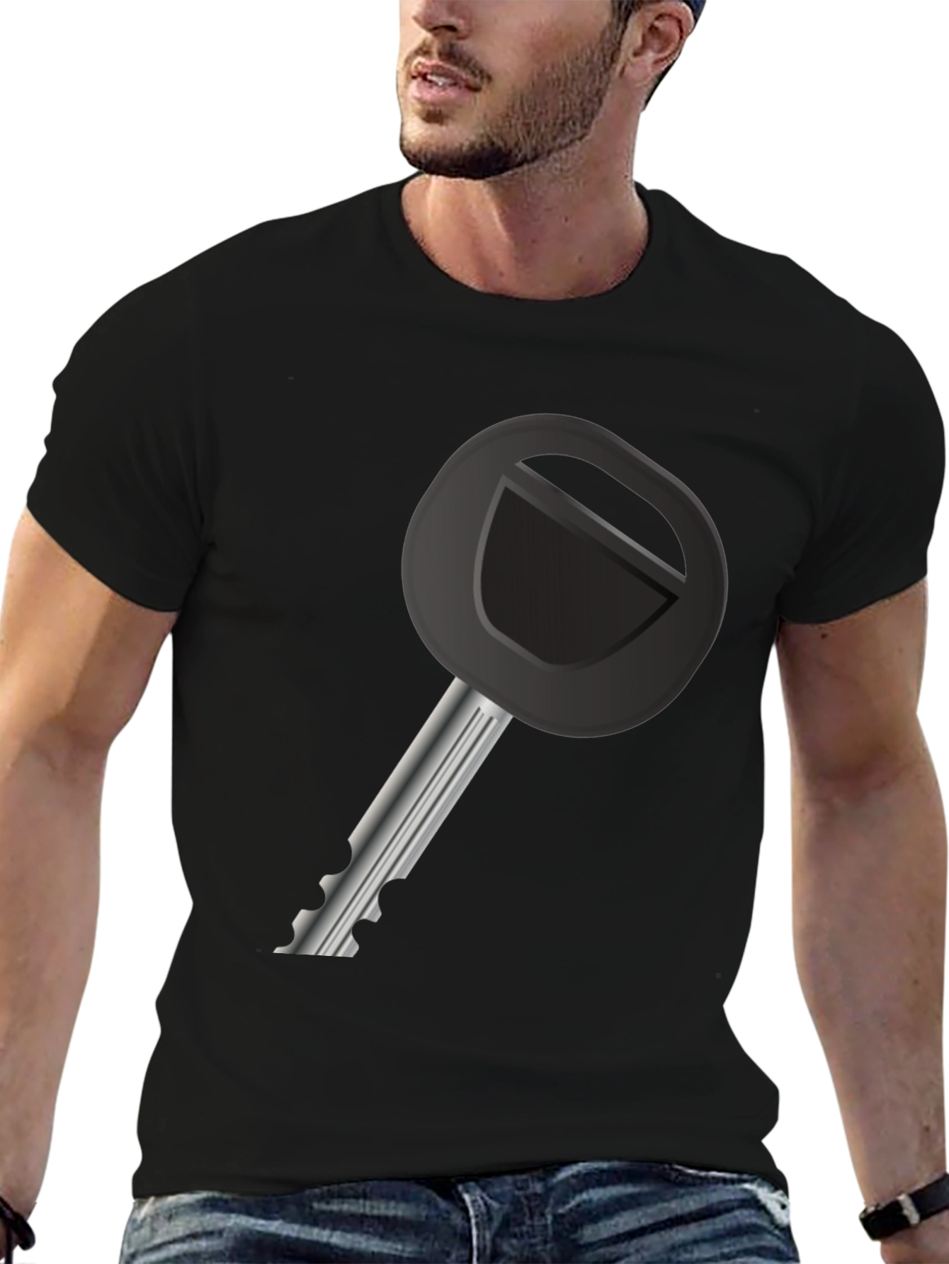 Key Graphic Tee - Unique Design T-Shirt