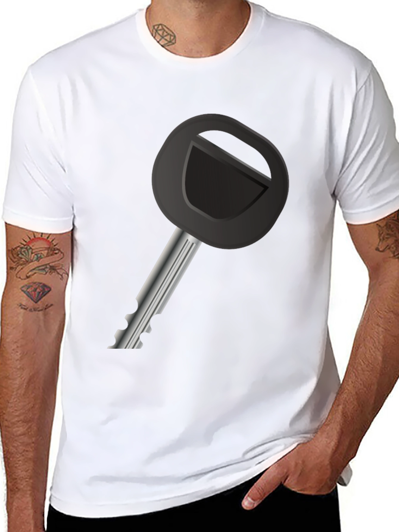 Key Graphic Tee - Unique Design T-Shirt