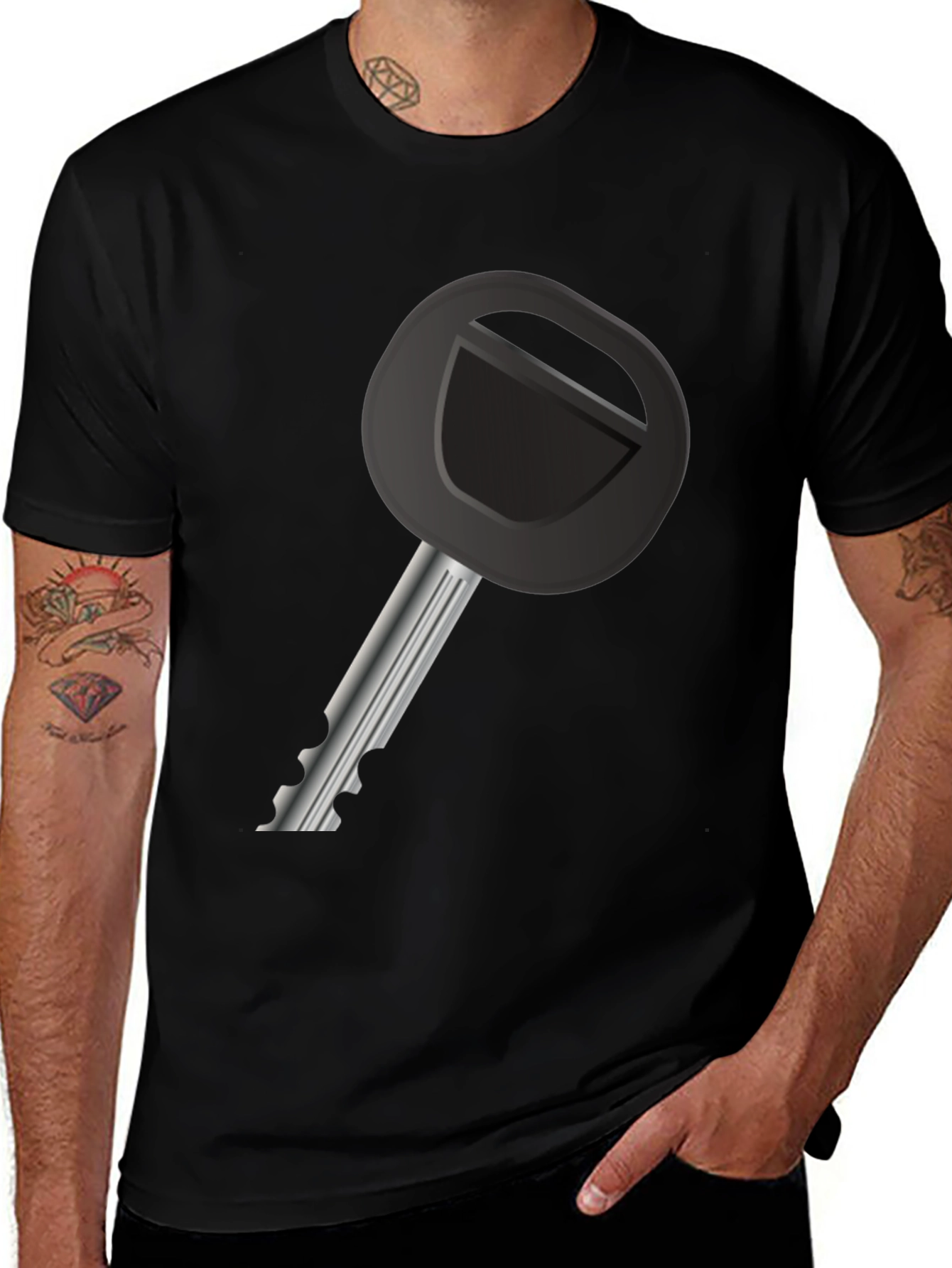 Key Graphic Tee - Unique Design T-Shirt