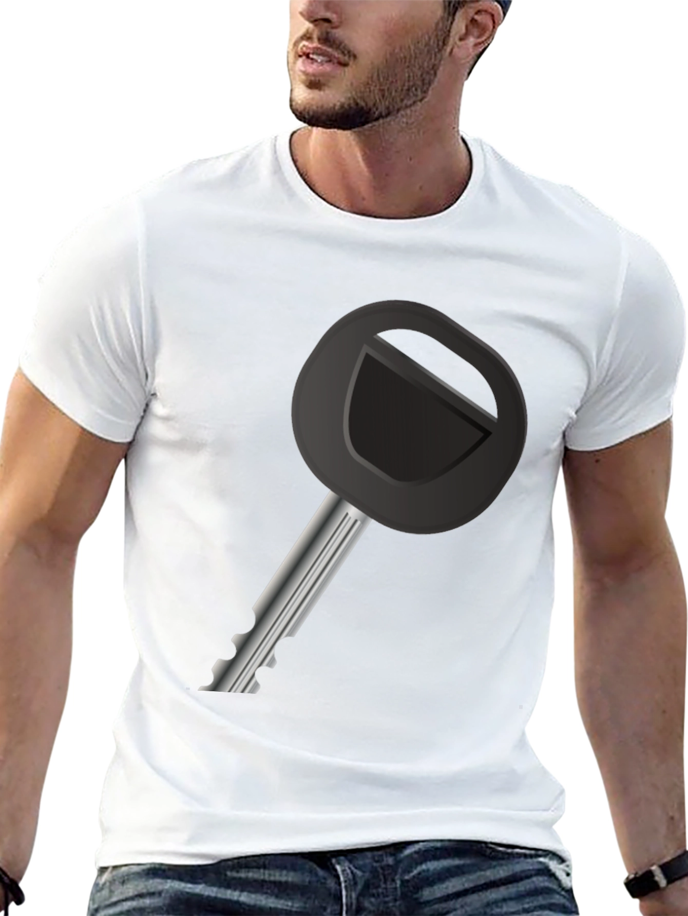 Key Graphic Tee - Unique Design T-Shirt