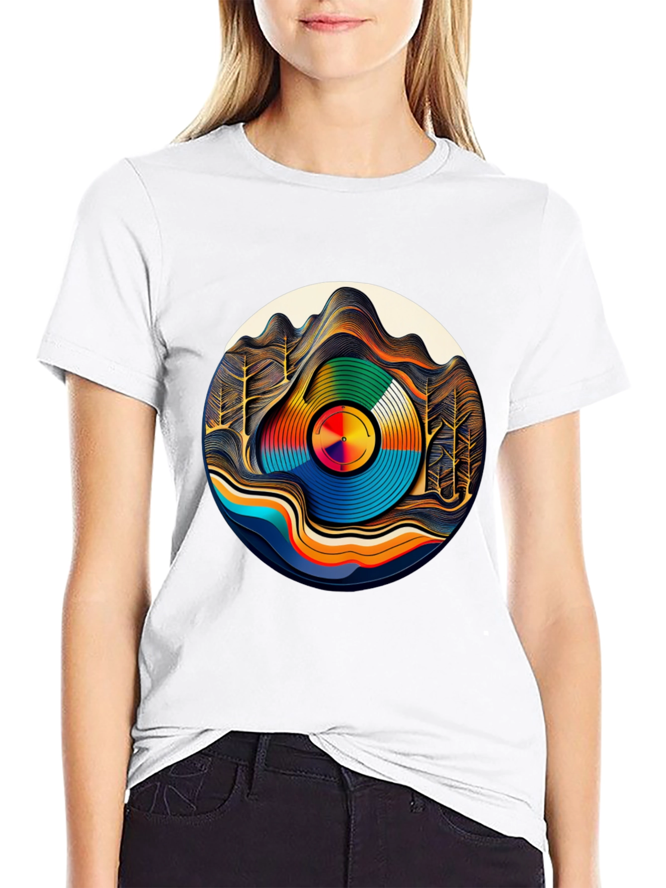 Groovy Record Landscape Tee