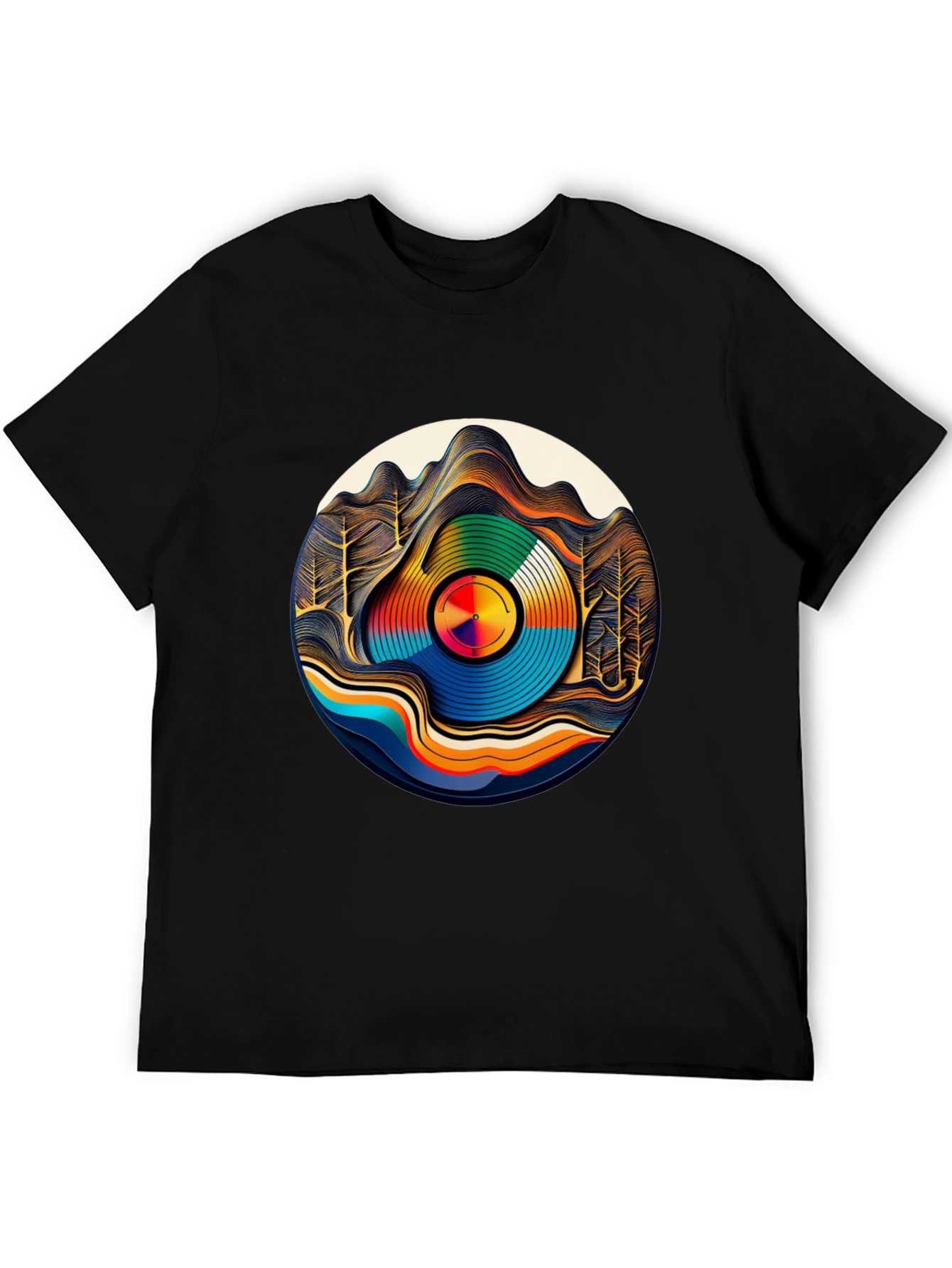 Groovy Record Landscape Tee