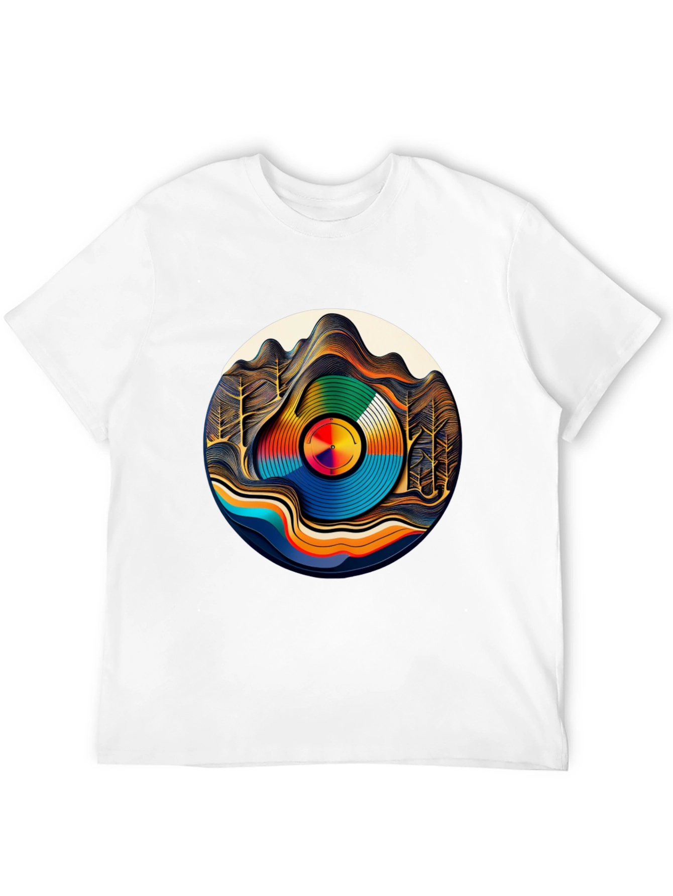 Groovy Record Landscape Tee
