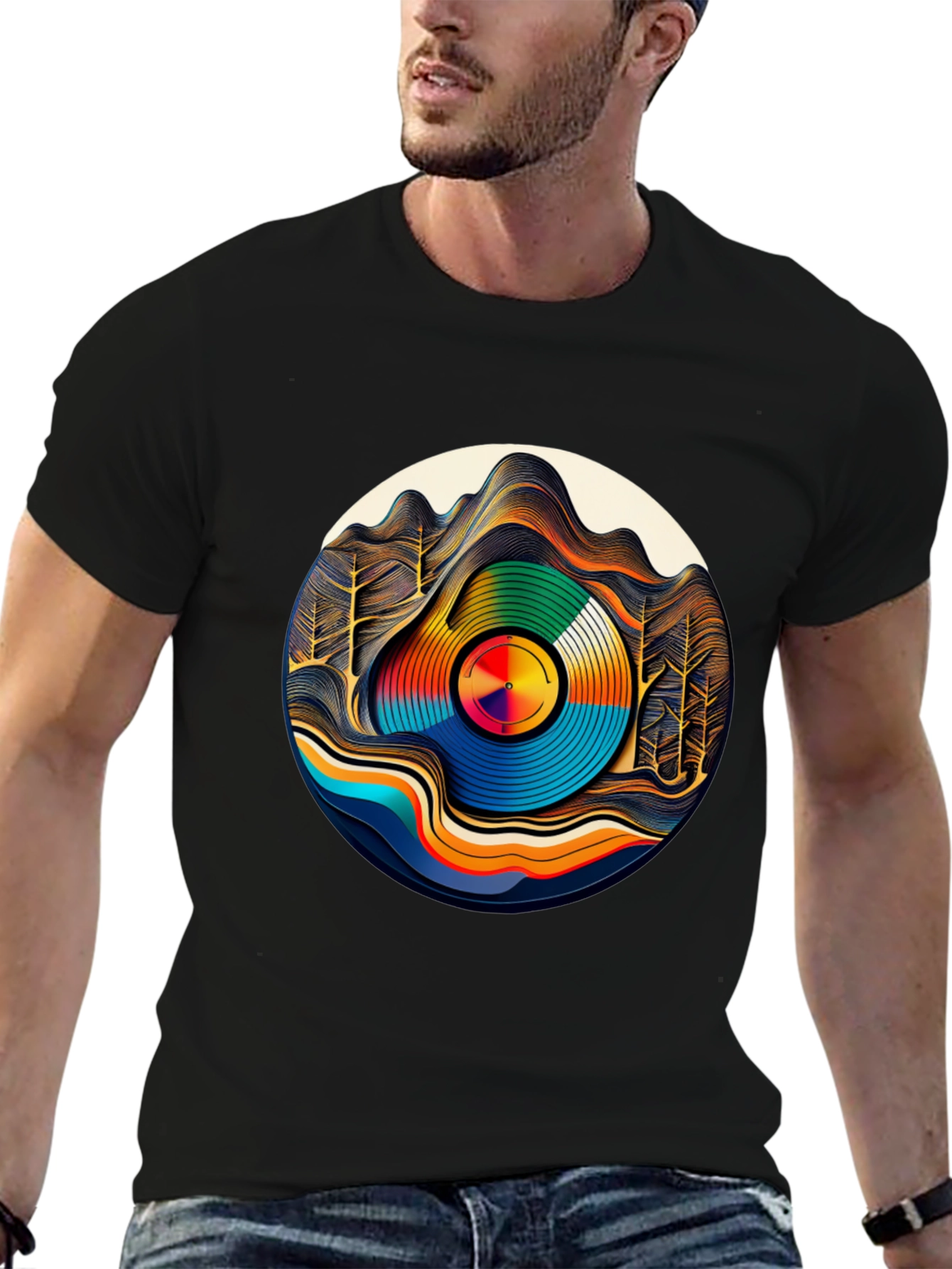 Groovy Record Landscape Tee