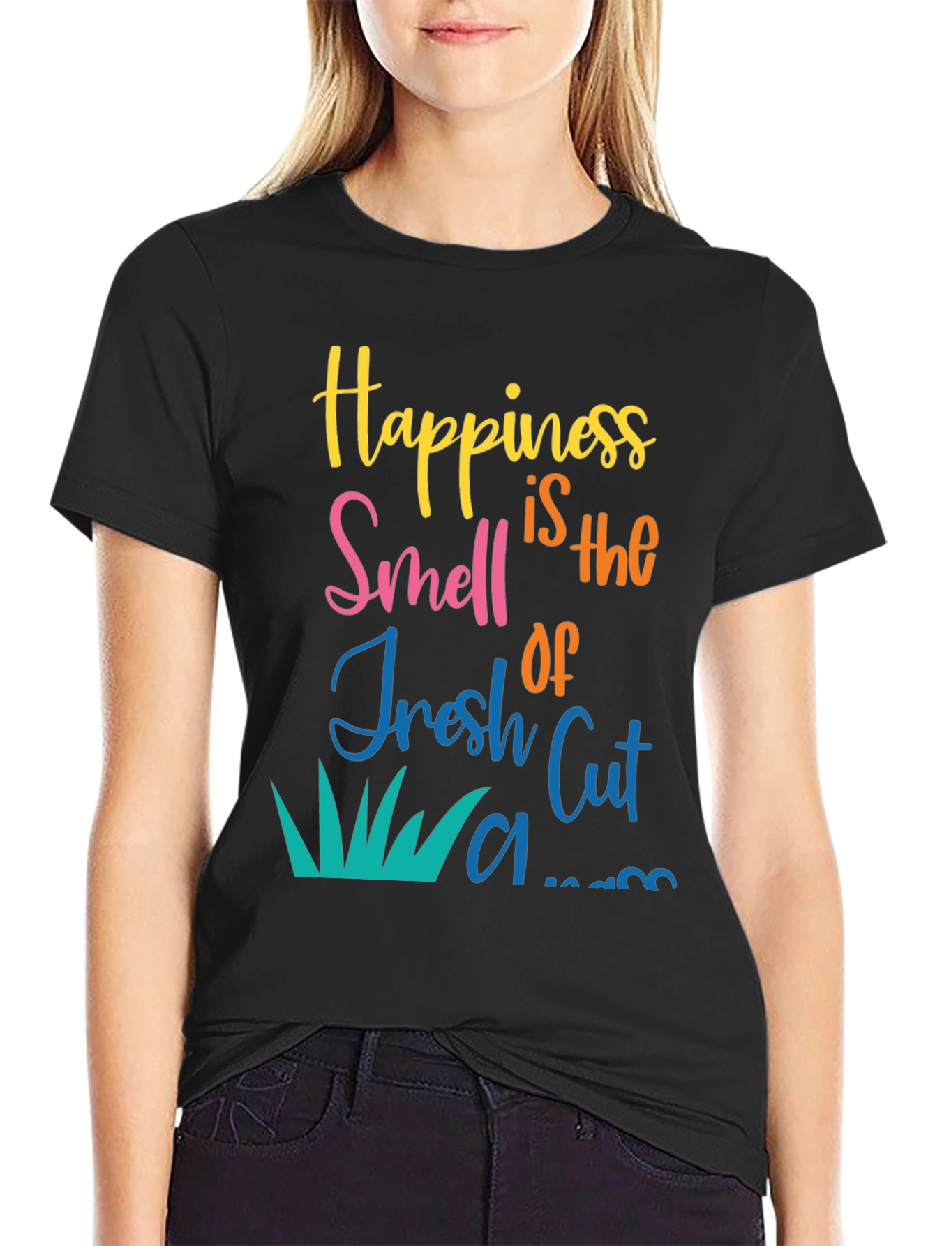 Happiness is Fresh Cut Lawn Graphic Tee