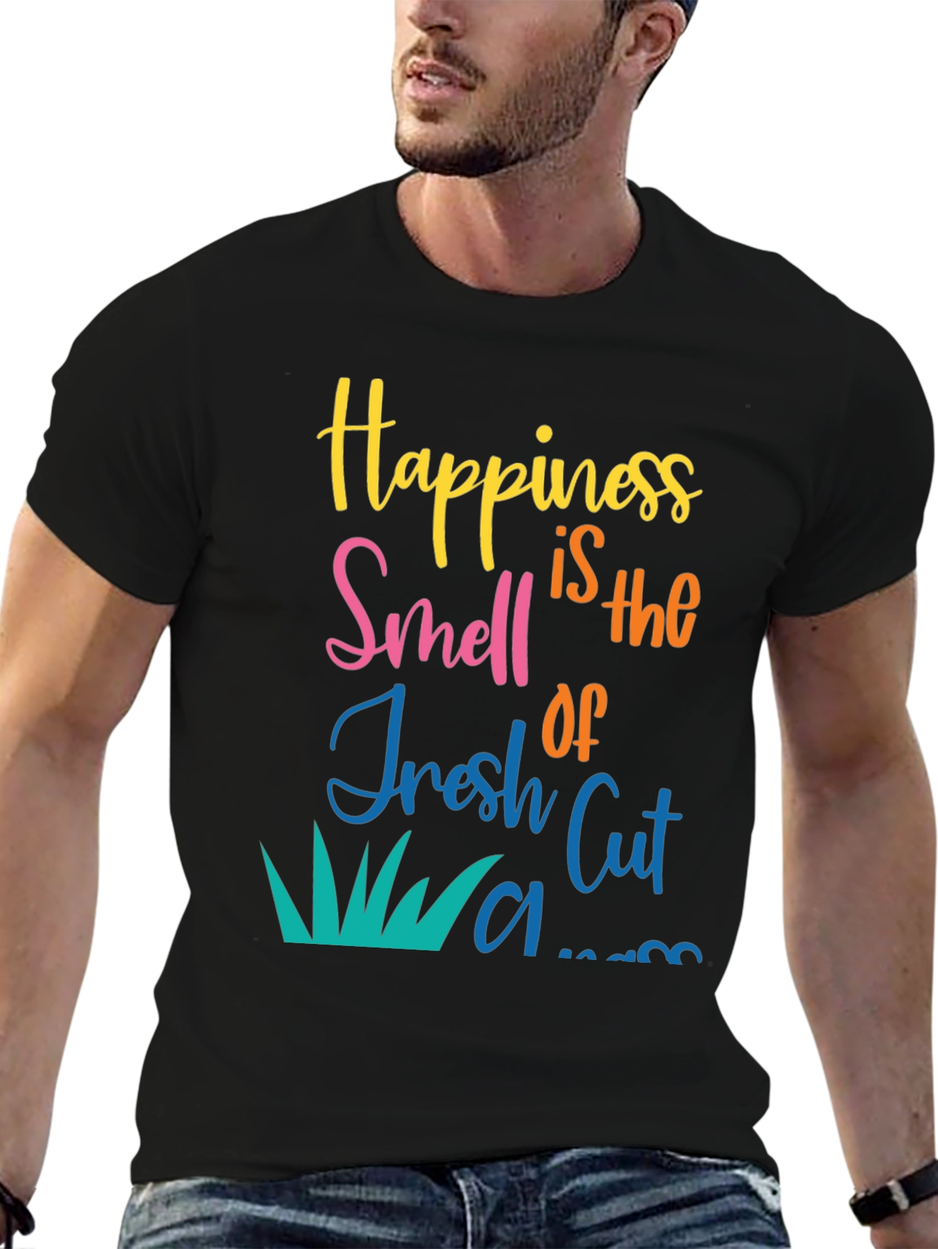 Happiness is Fresh Cut Lawn Graphic Tee