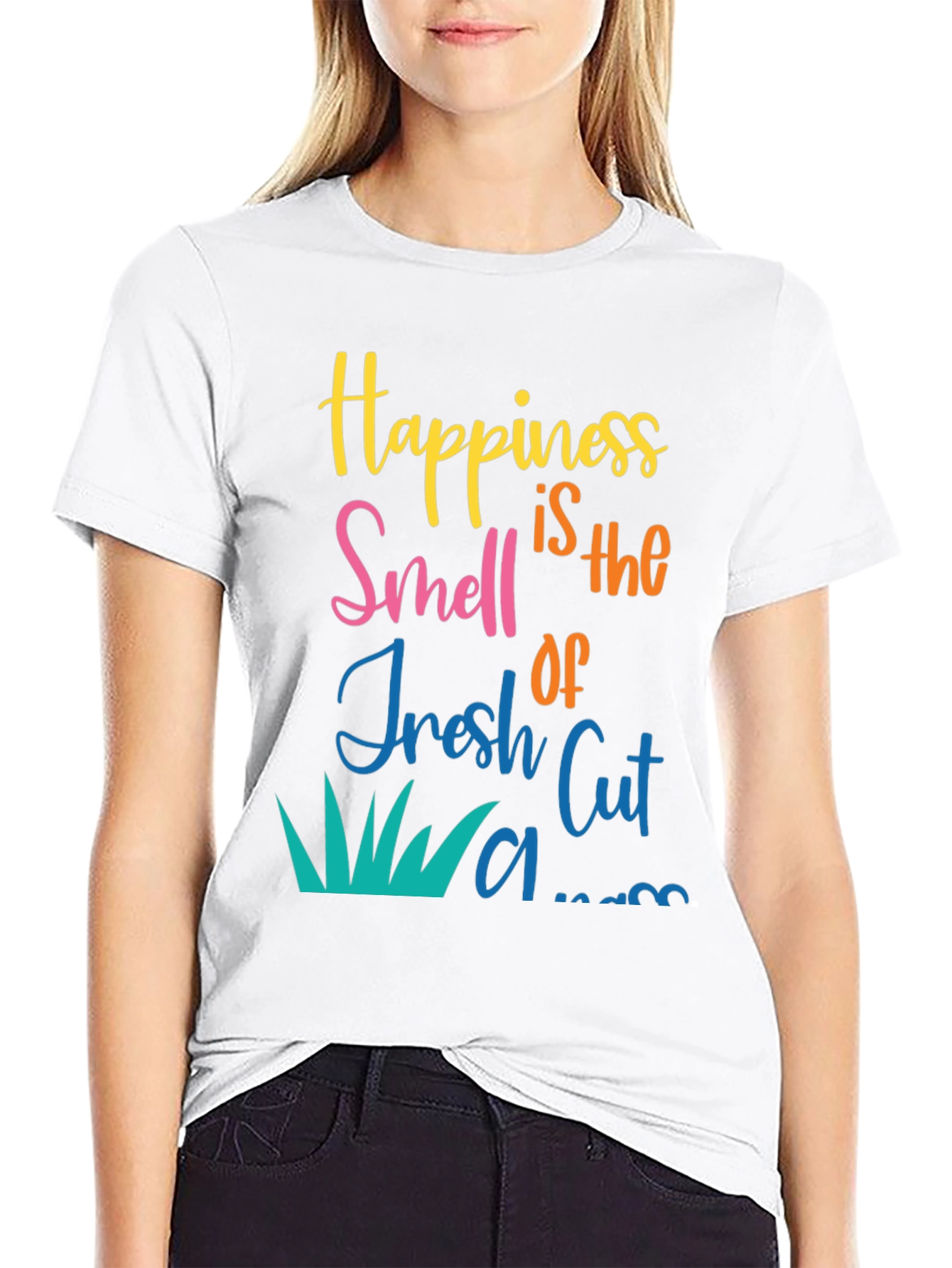 Happiness is Fresh Cut Lawn Graphic Tee