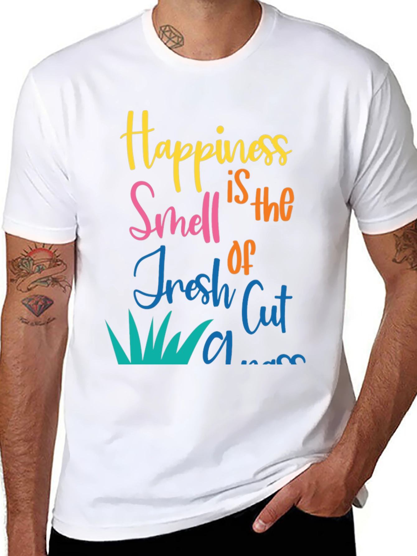 Happiness is Fresh Cut Lawn Graphic Tee