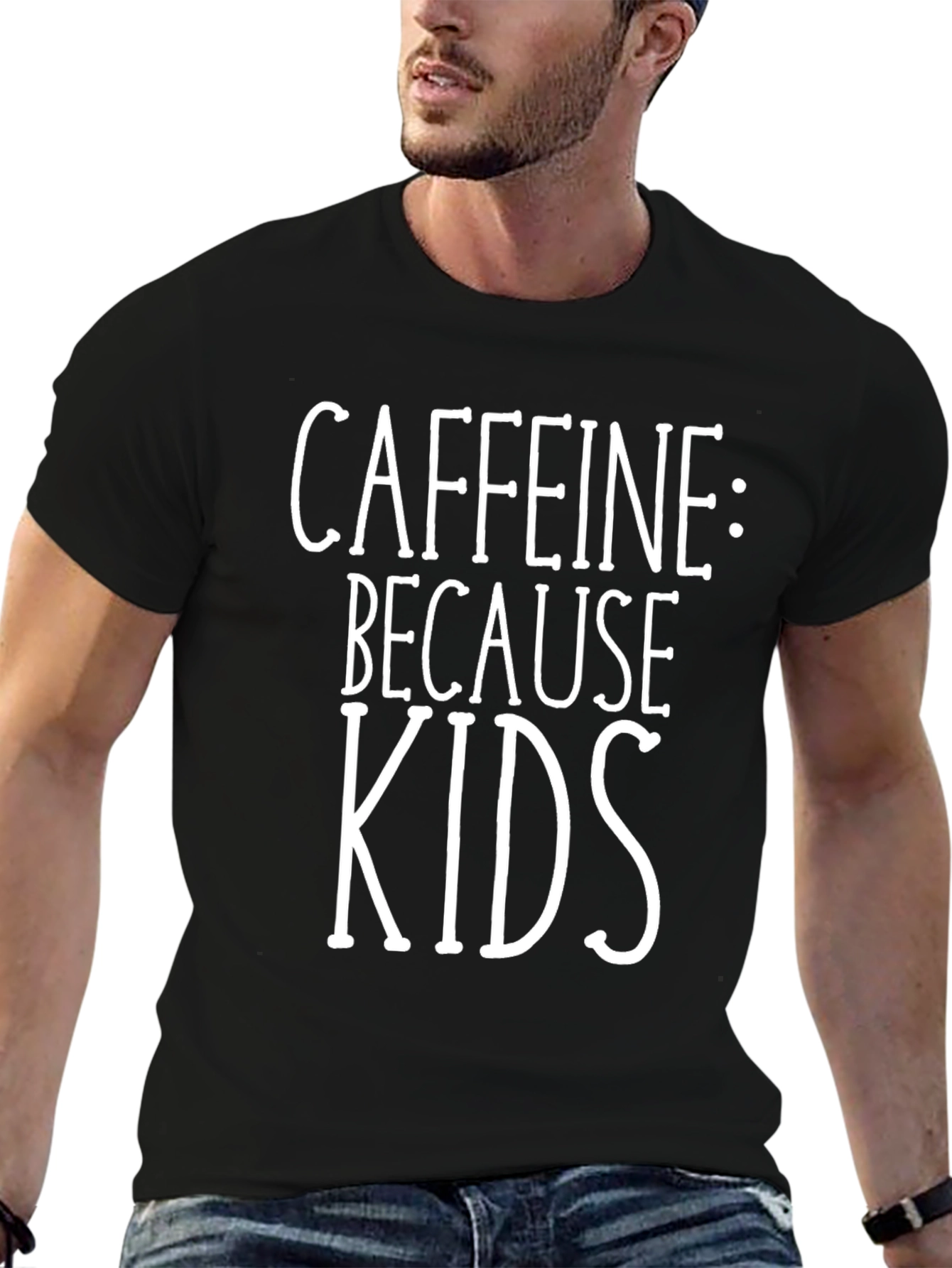 Caffeine Because Kids Funny T-Shirt