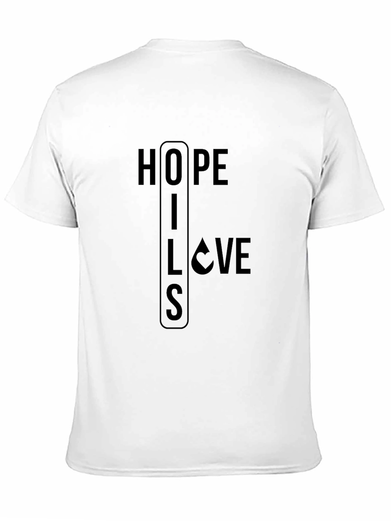 Hope Lies Love - Mens Black Graphic T-Shirt