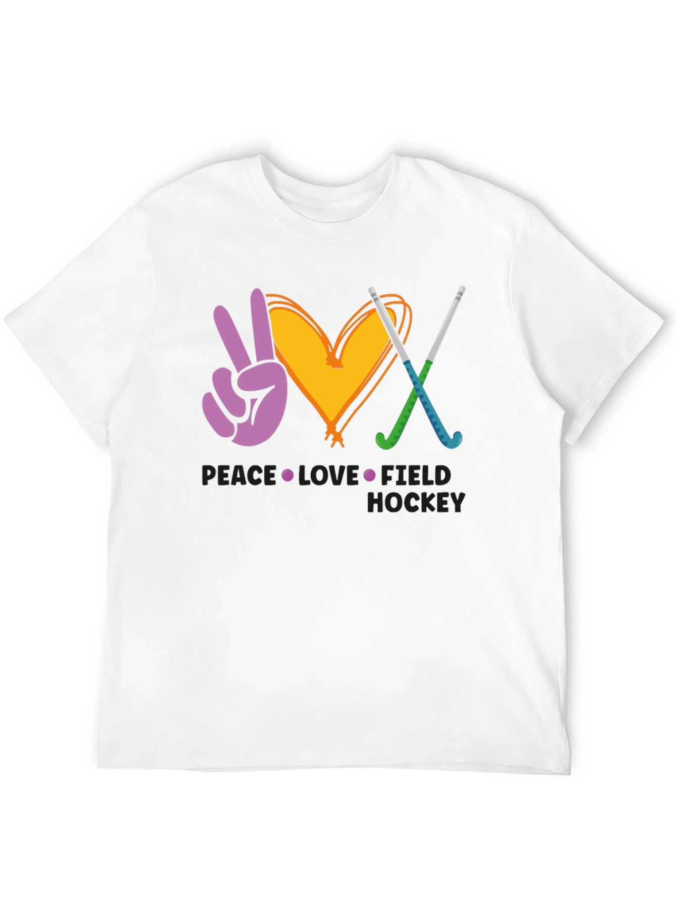 Peace Love Field Hockey T-Shirt