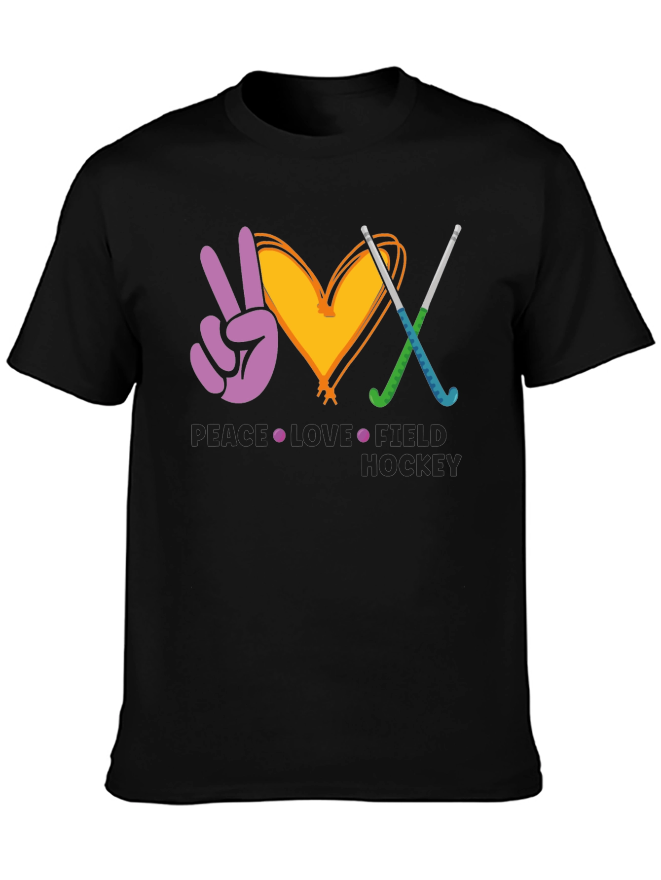 Peace Love Field Hockey T-Shirt