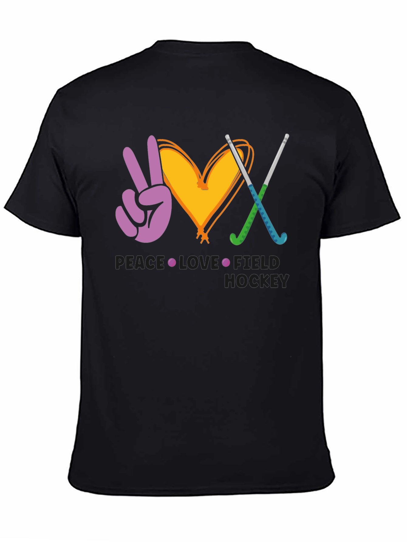 Peace Love Field Hockey T-Shirt