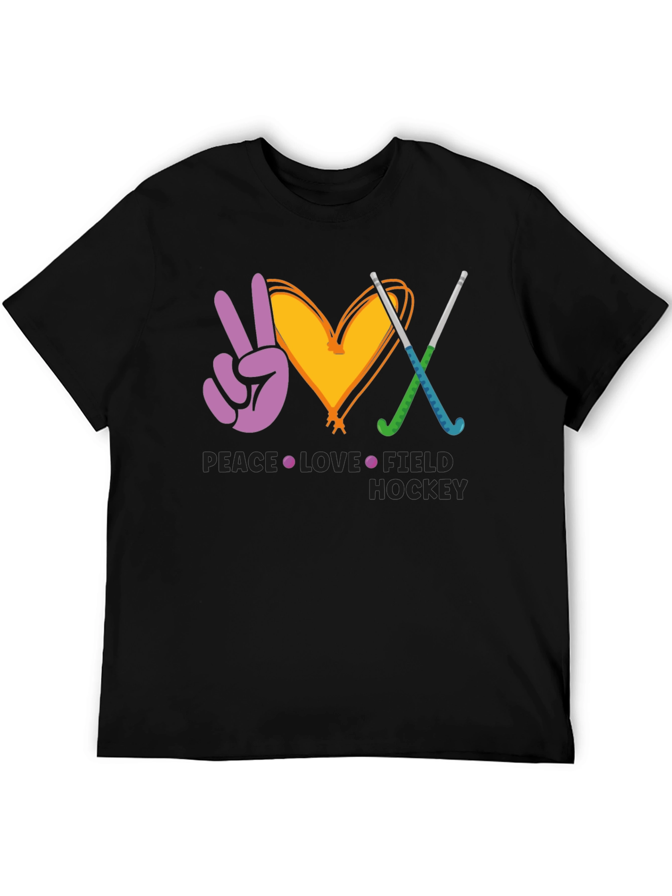 Peace Love Field Hockey T-Shirt