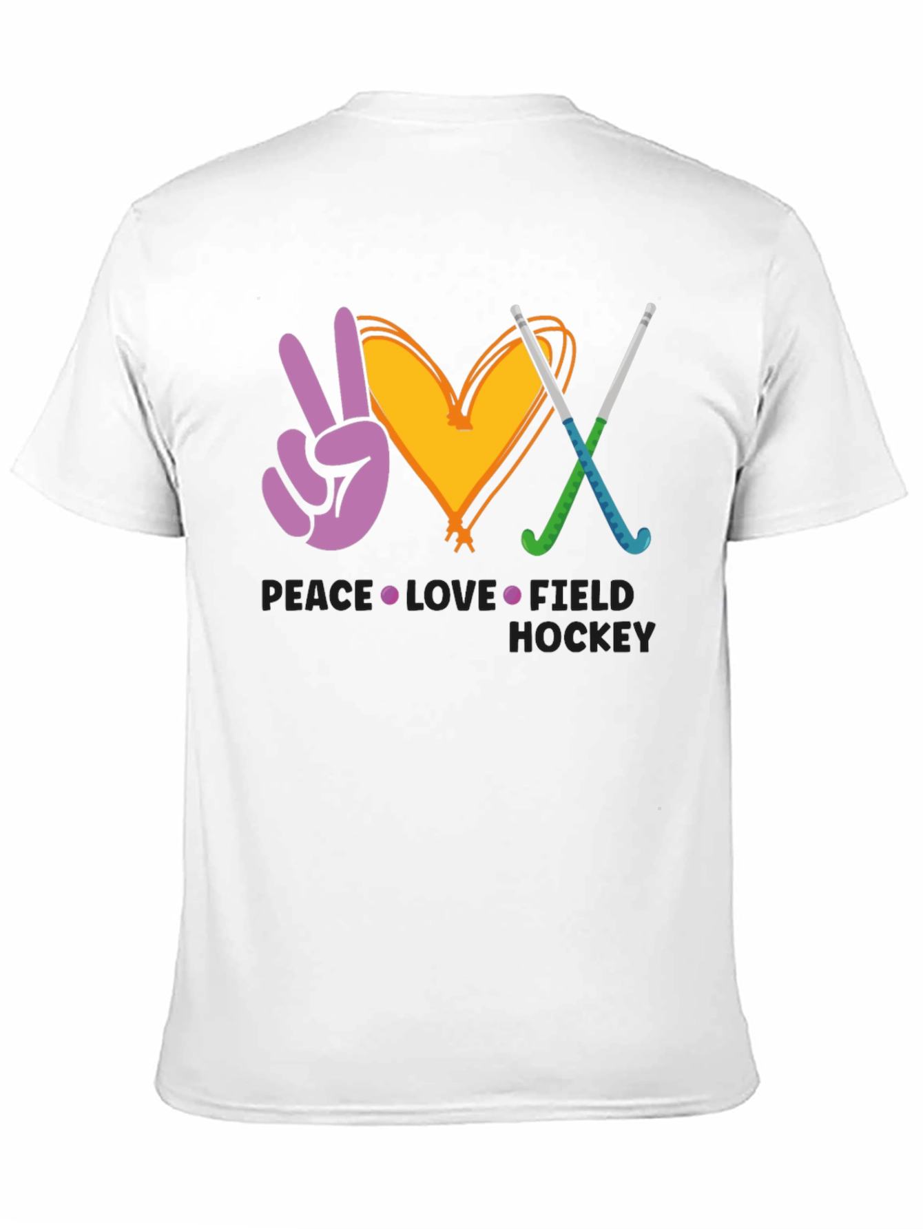 Peace Love Field Hockey T-Shirt