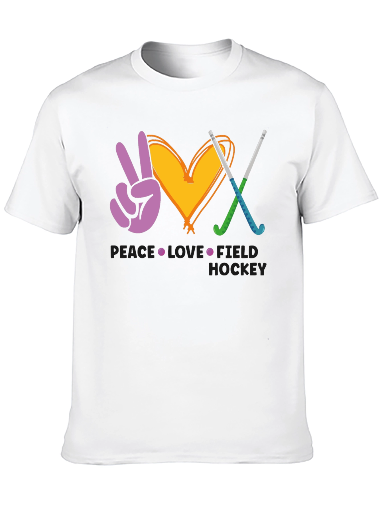 Peace Love Field Hockey T-Shirt