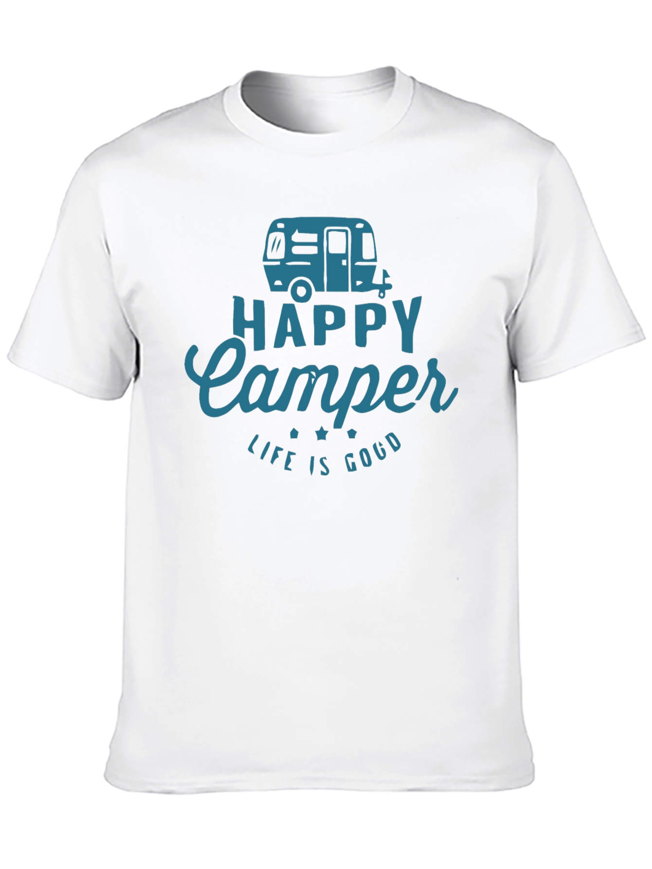 Happy Camper Graphic Tee - Camping Adventure Shirt