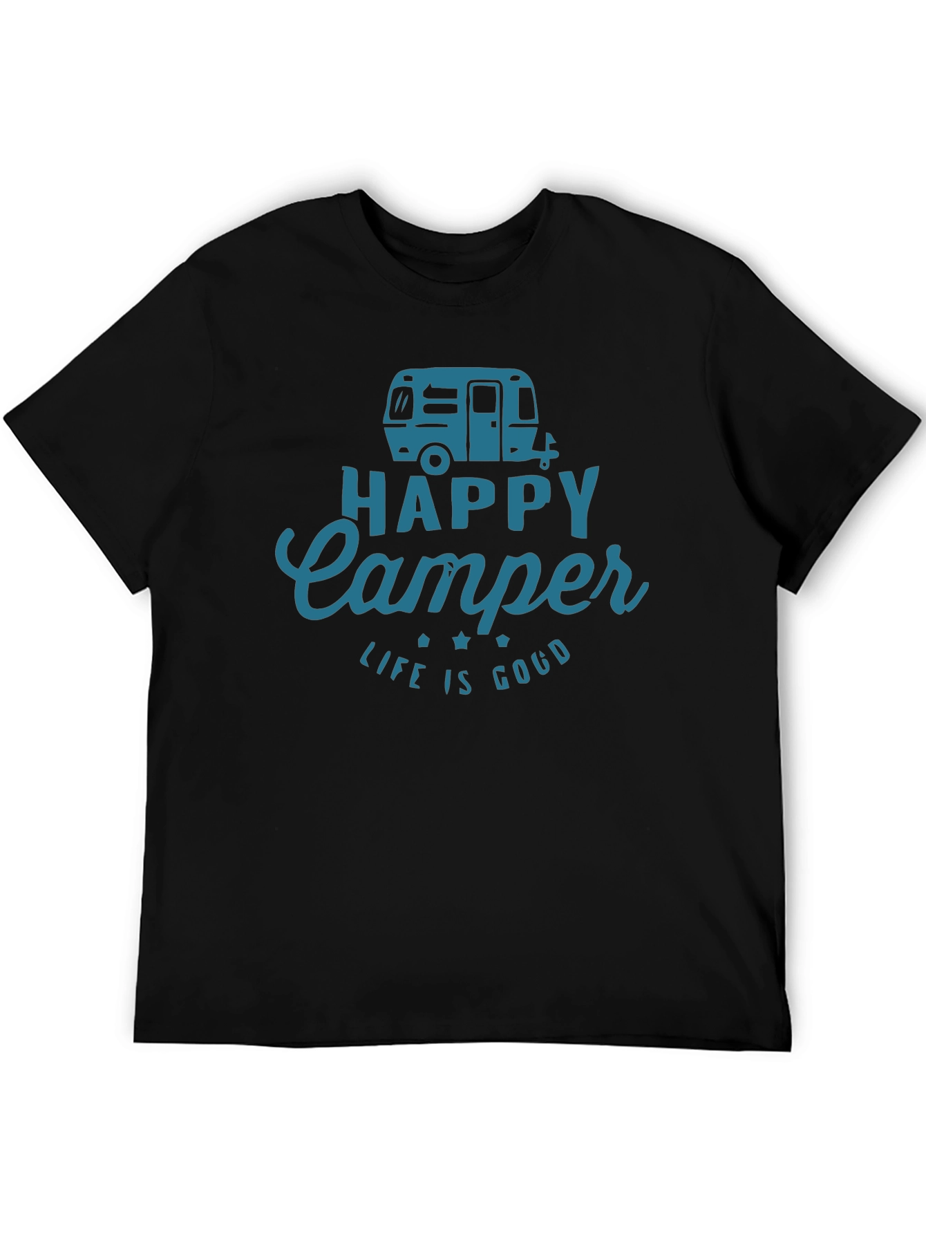 Happy Camper Graphic Tee - Camping Adventure Shirt
