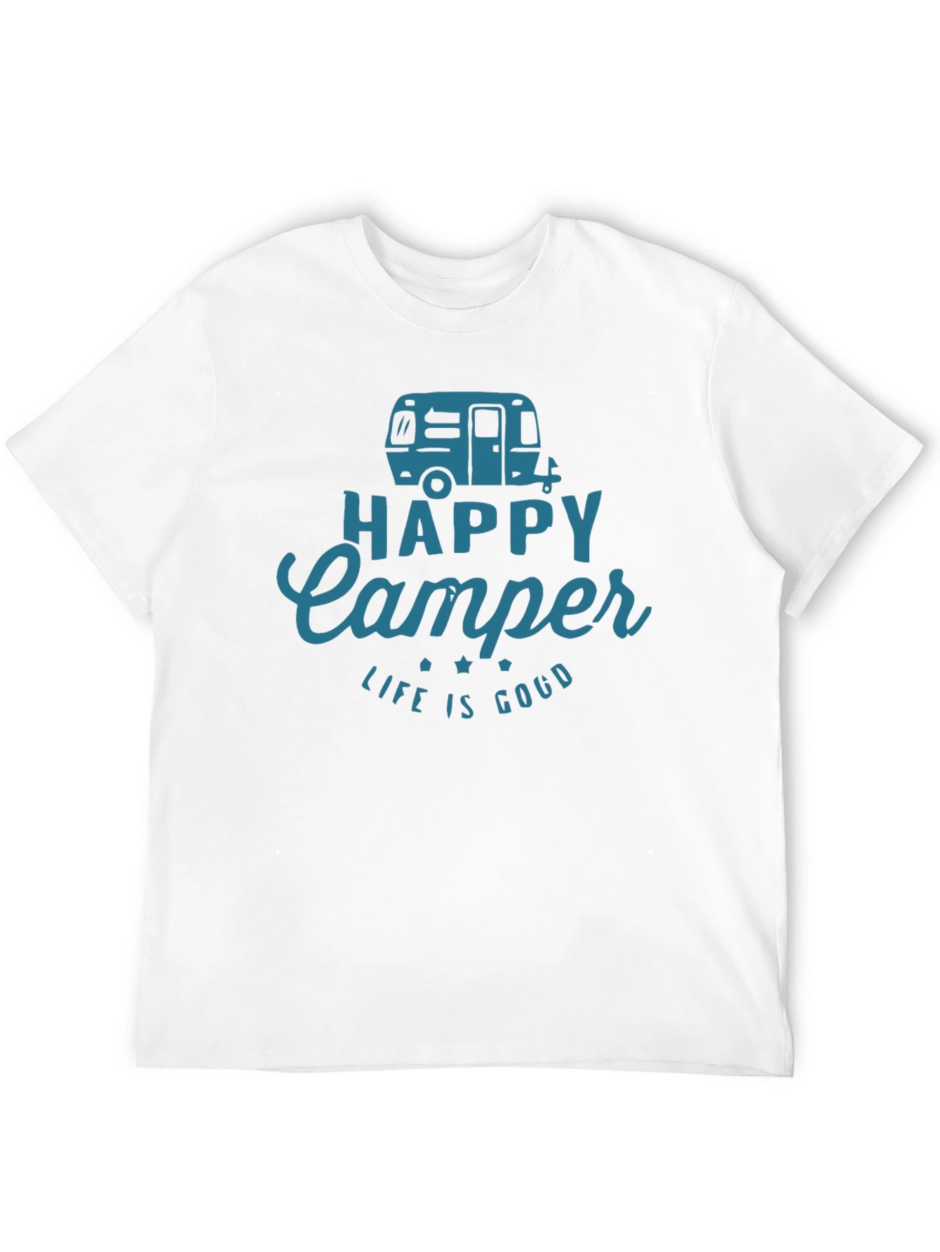 Happy Camper Graphic Tee - Camping Adventure Shirt