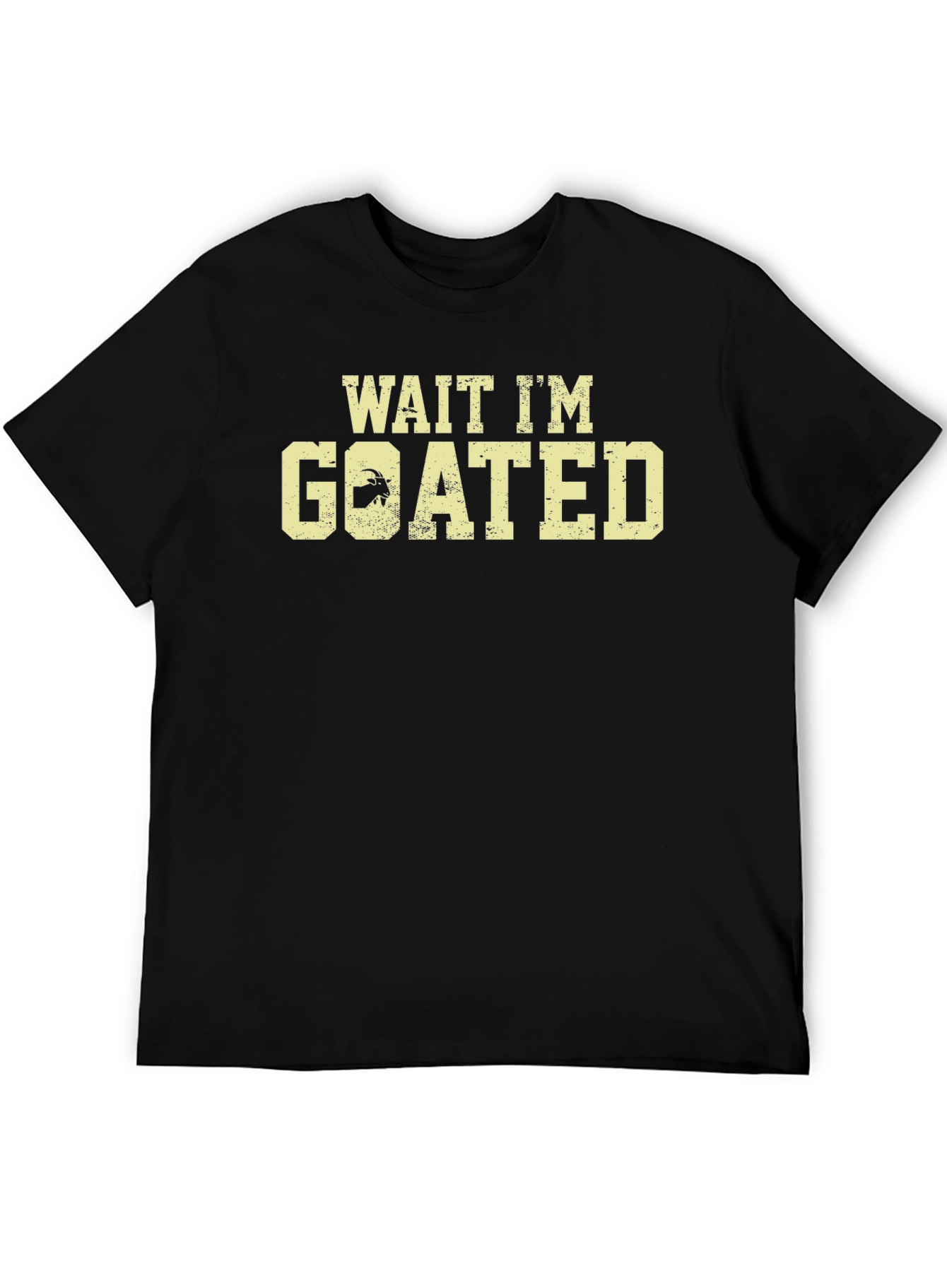 Wait Im Goated Black Graphic Tee