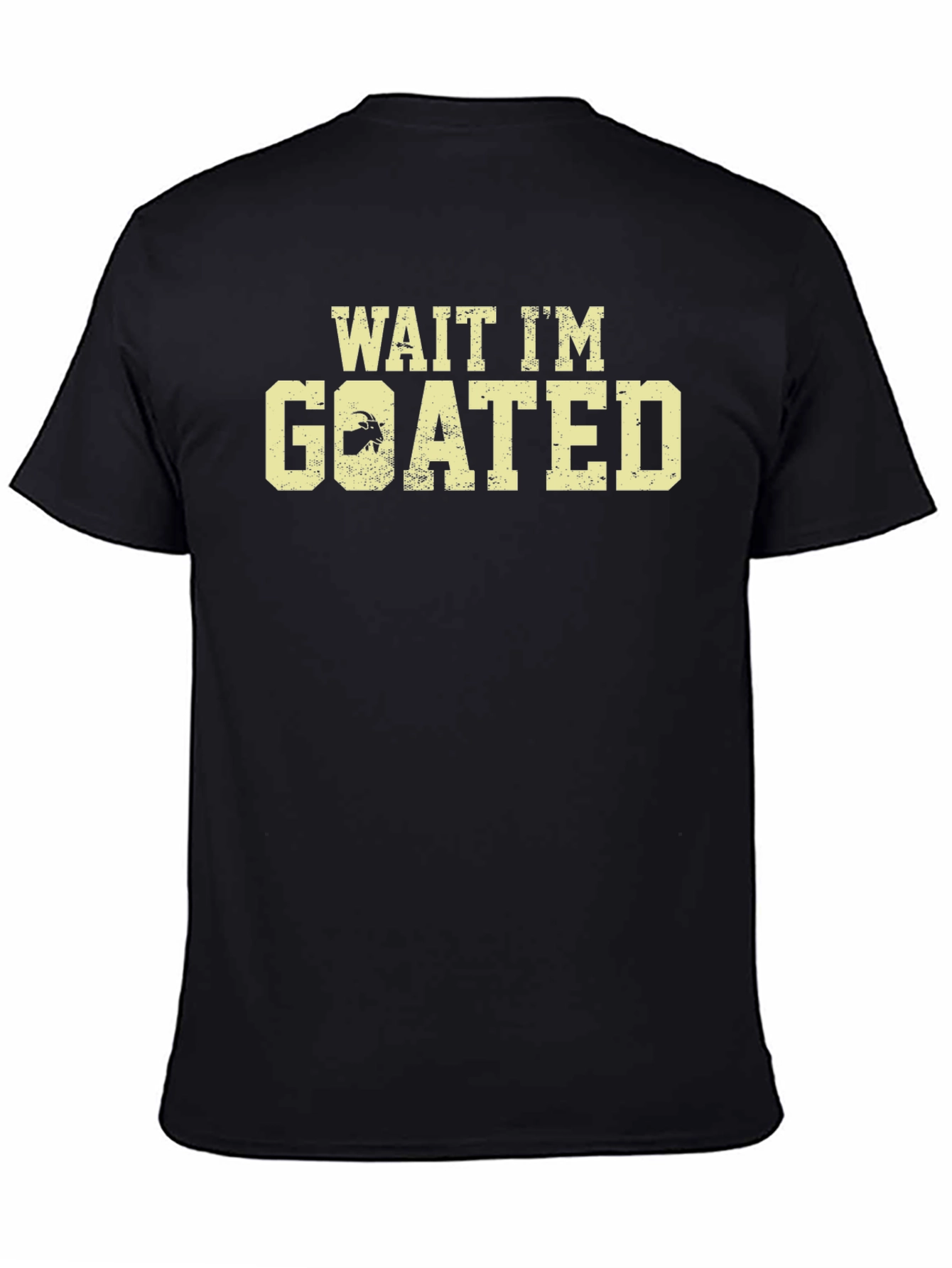 Wait Im Goated Black Graphic Tee