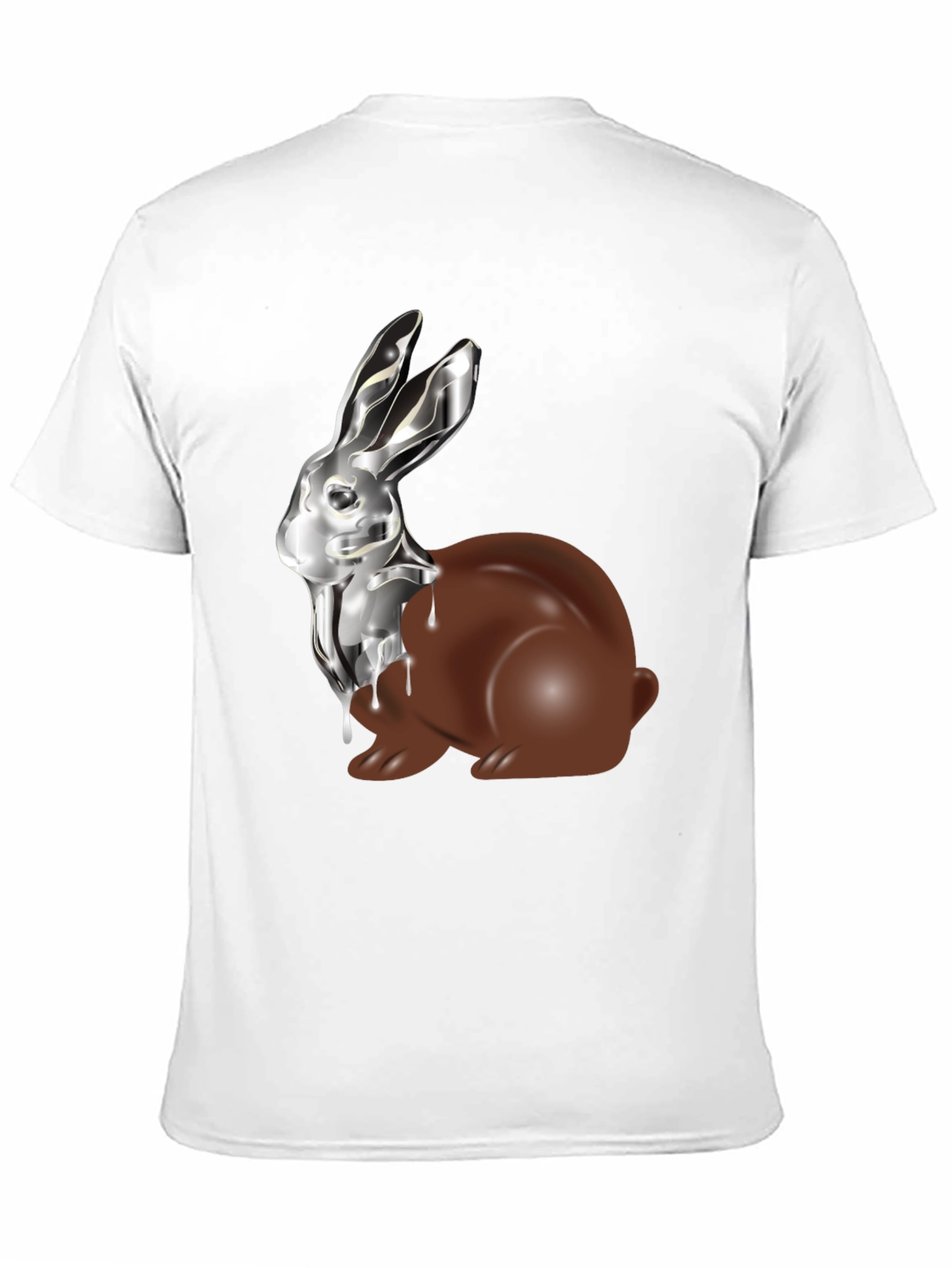 Chocolate & Silver Bunny T-Shirt