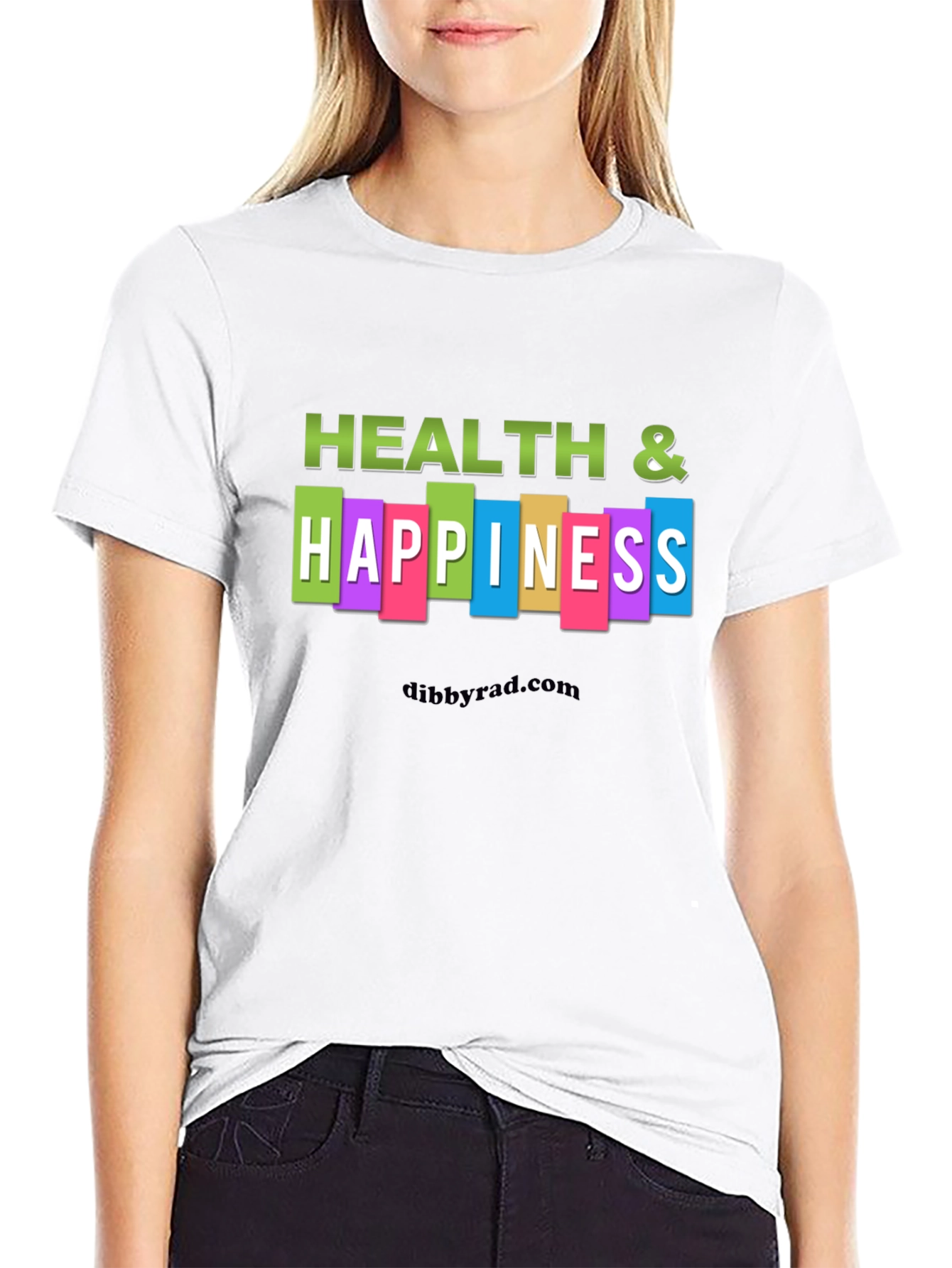 Health & Happiness Graphic T-Shirt - Black