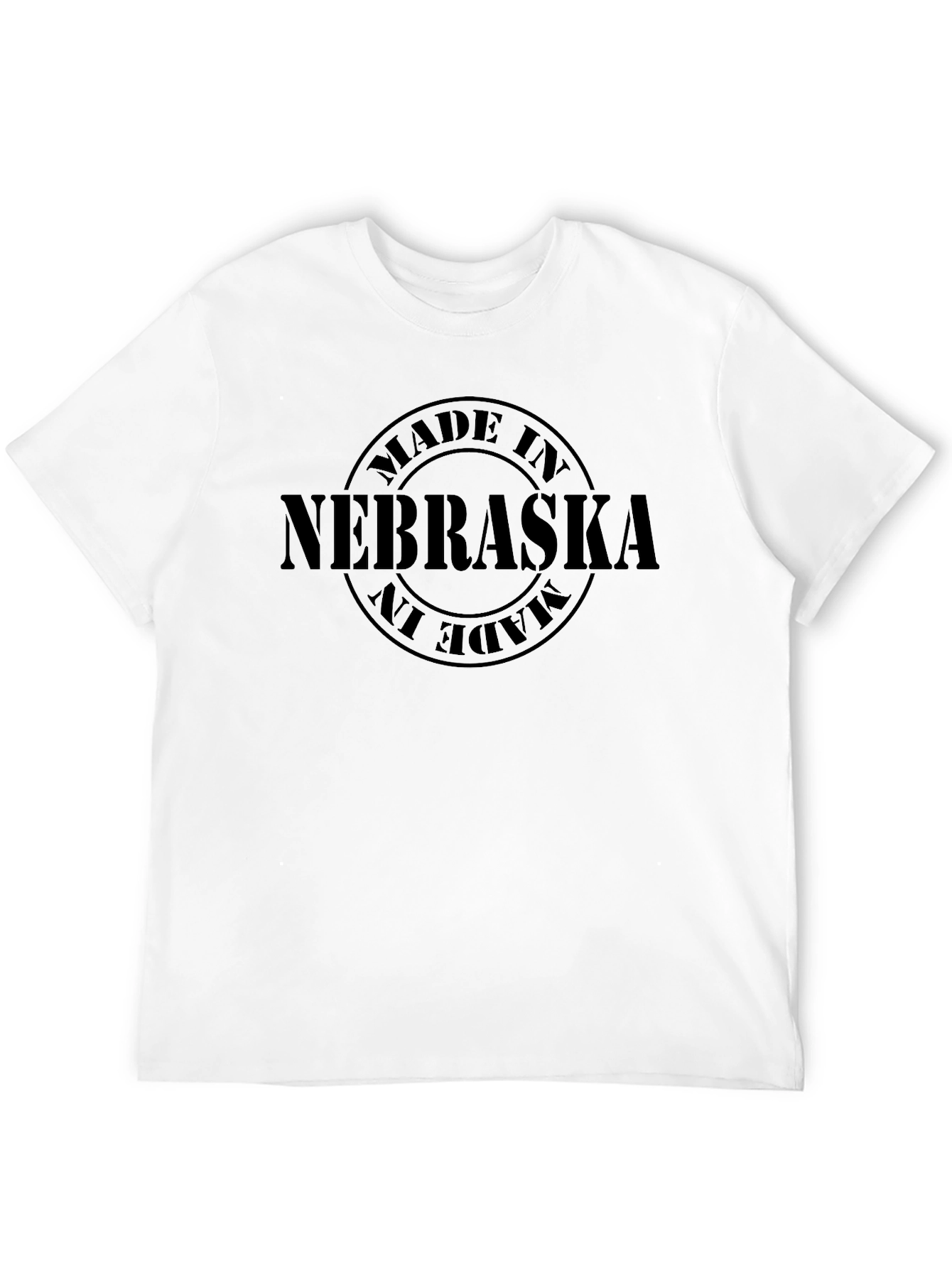 Made in Nebraska Black T-Shirt