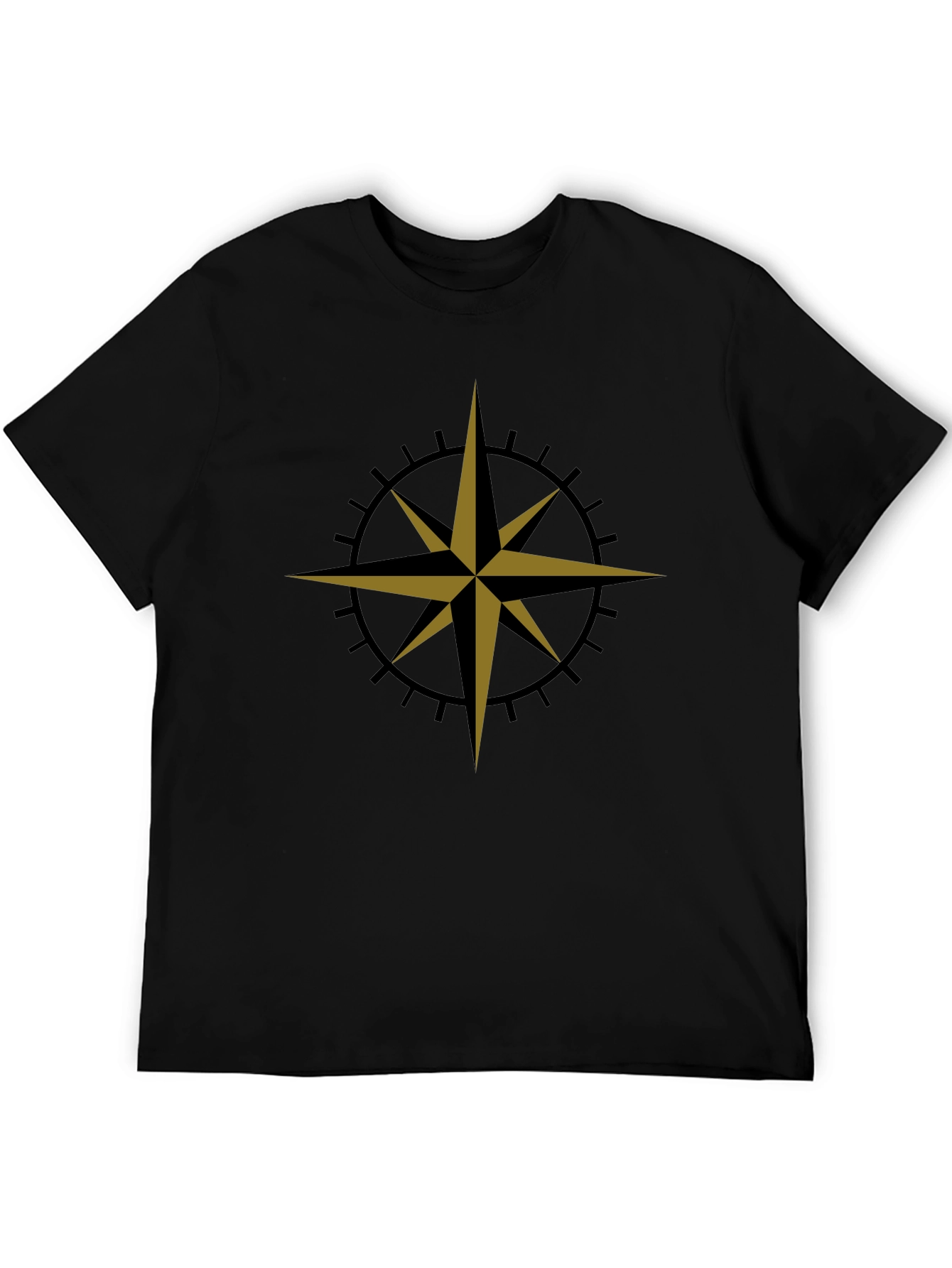 Compass Star Graphic Tee - Black