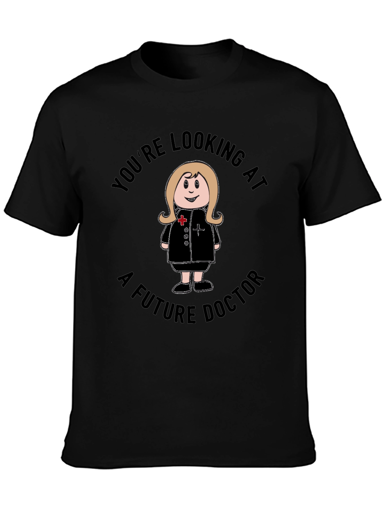 Future Doctor T-Shirt - Cartoon Nurse Graphic Tee