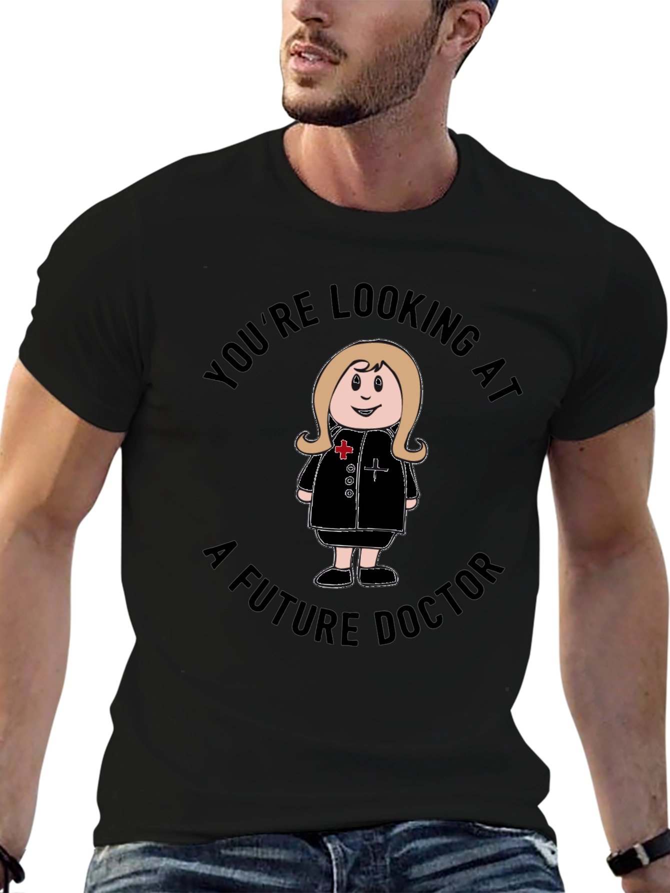 Future Doctor T-Shirt - Cartoon Nurse Graphic Tee