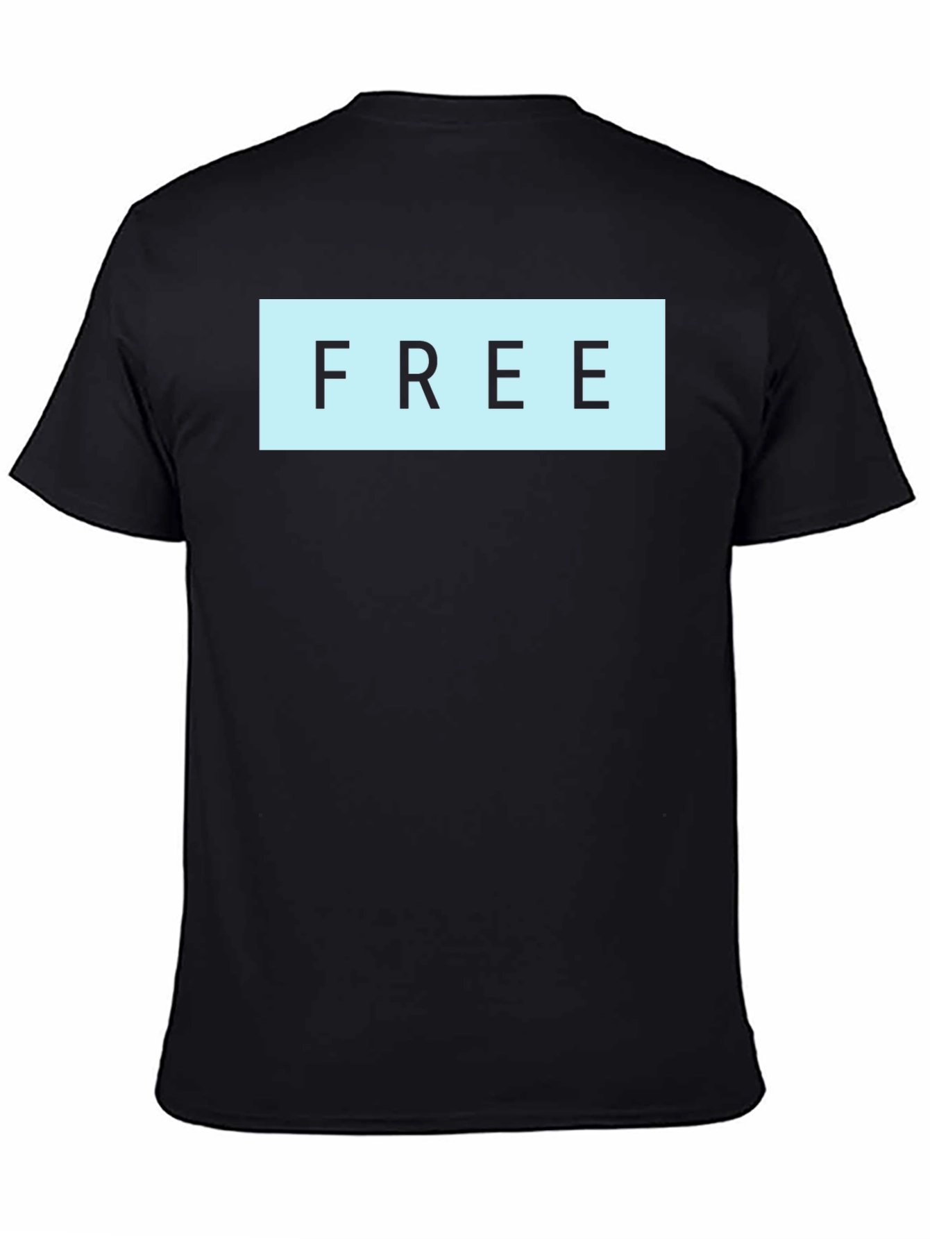 Mens Black T-Shirt with FREE Graphic