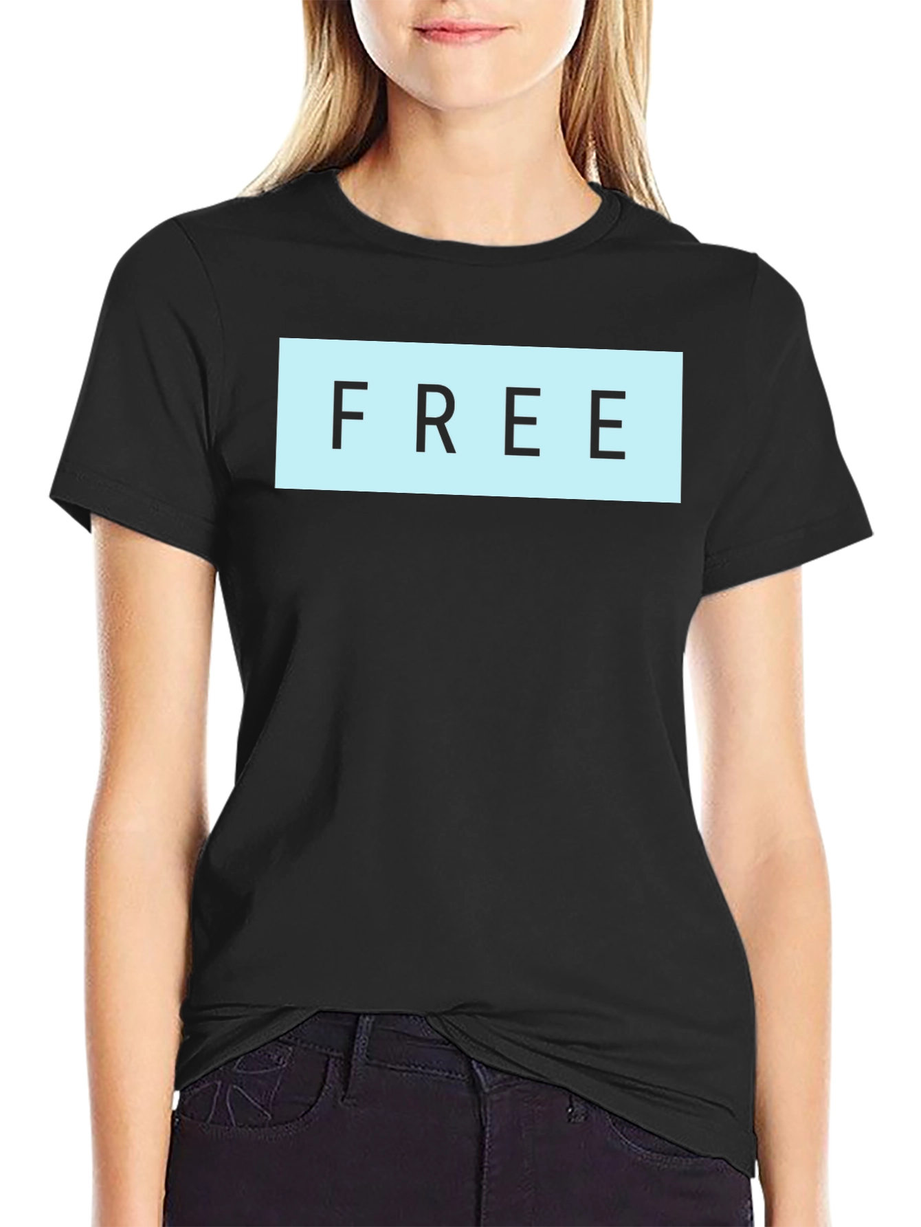 Mens Black T-Shirt with FREE Graphic