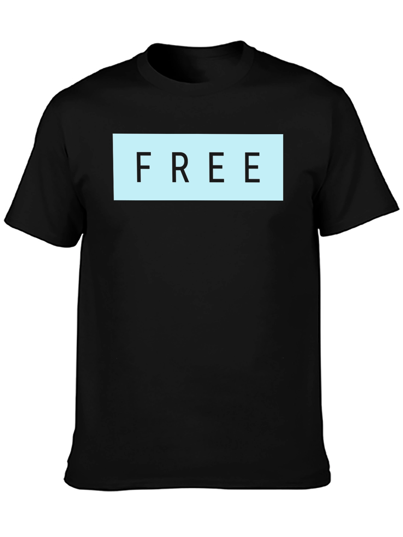 Mens Black T-Shirt with FREE Graphic