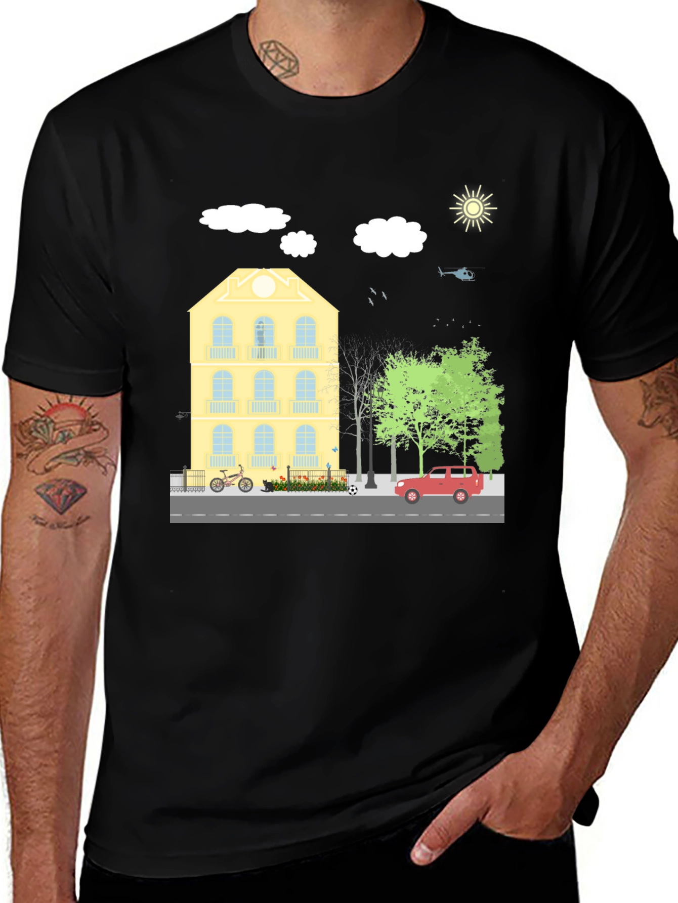 Cityscape T-Shirt: Stylish Urban Graphic Tee