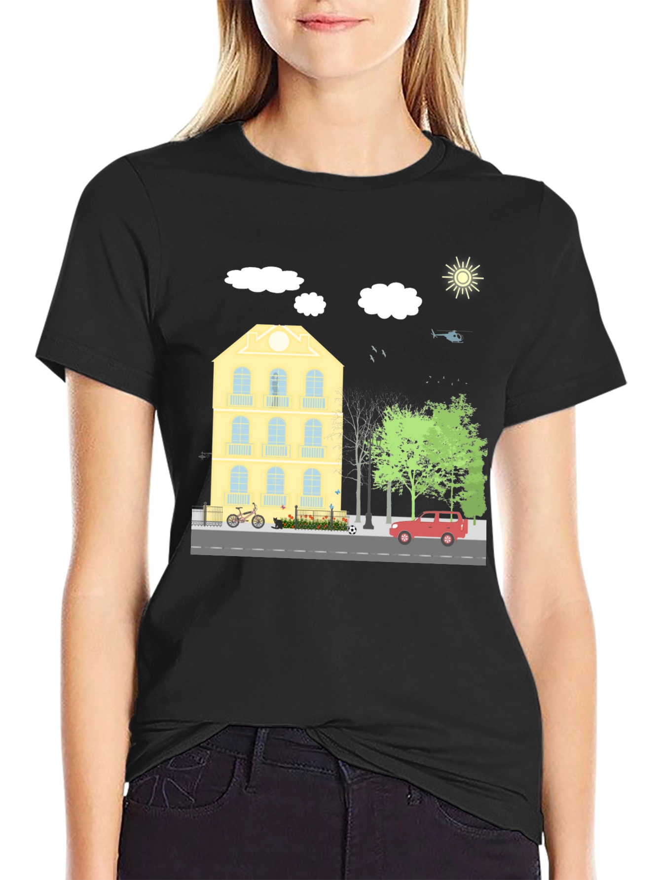 Cityscape T-Shirt: Stylish Urban Graphic Tee